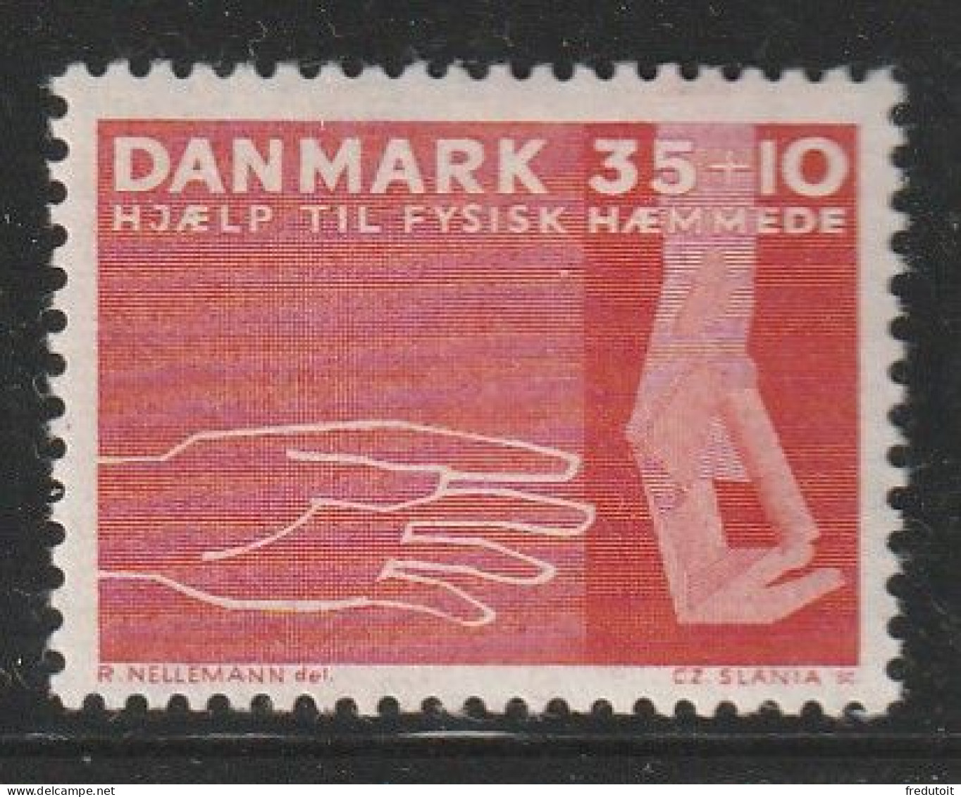 DANEMARK - N°428 ** (1963) Handicap - Nuevos