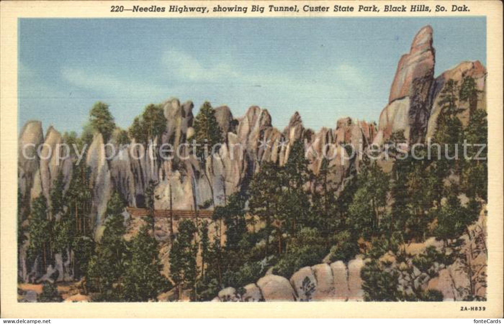 11807277 South_Dakota_US-State Needles Highway Big Tunnel Custer State Park Blac - Other & Unclassified