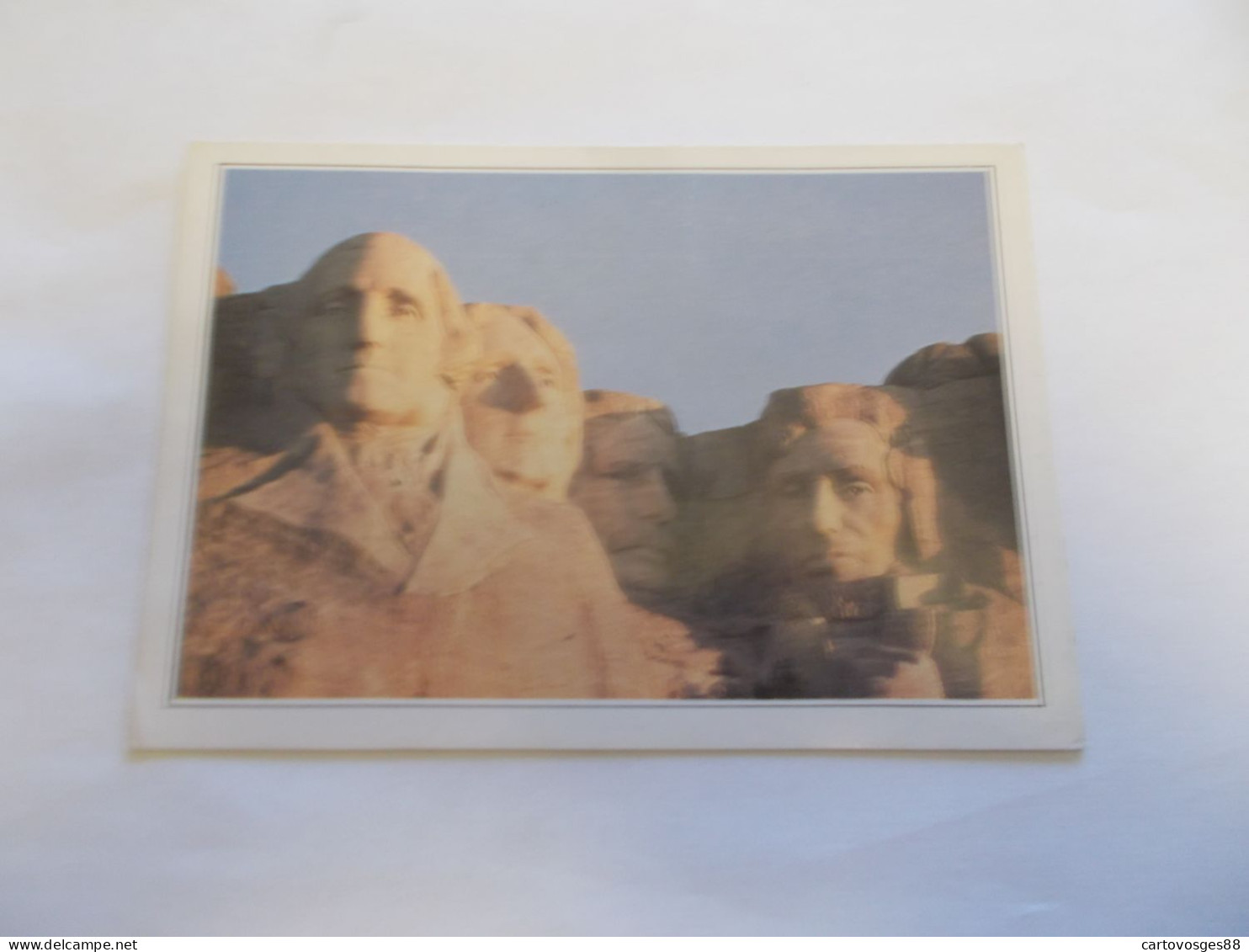MOUNT RUSHMORE SUD DAKOTA ( USA ETATS UNIS ) LES TETES DE QUATRE PRESIDENTS EXPLICATION AU DOS - Mount Rushmore