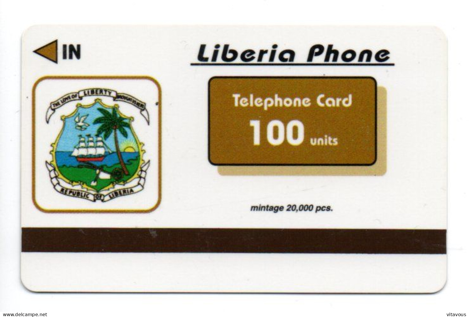 Lion Leo Télécarte Libéria  Phonecard  (R 833) - Liberia