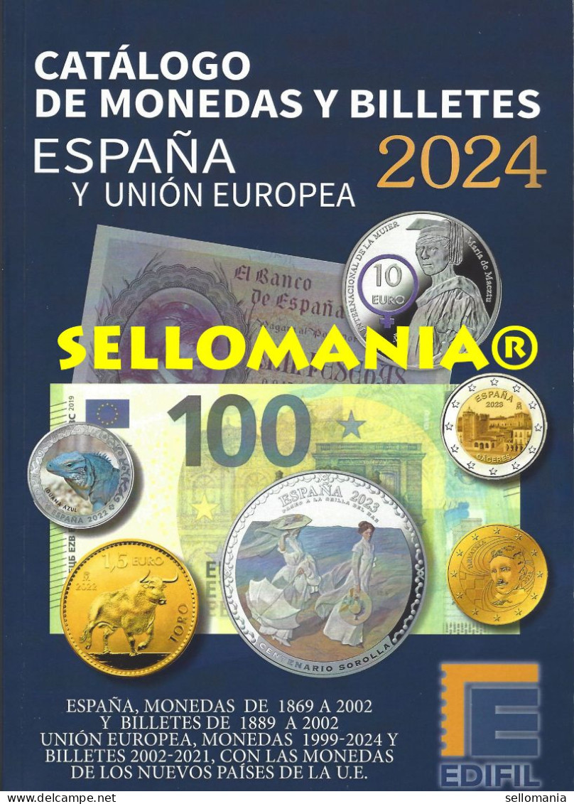 CATALOGO EDIFIL 2024 MONEDAS Y BILLETES DE ESPAÑA Y UNION EUROPEA NUEVO TC24274 - Livres & Logiciels