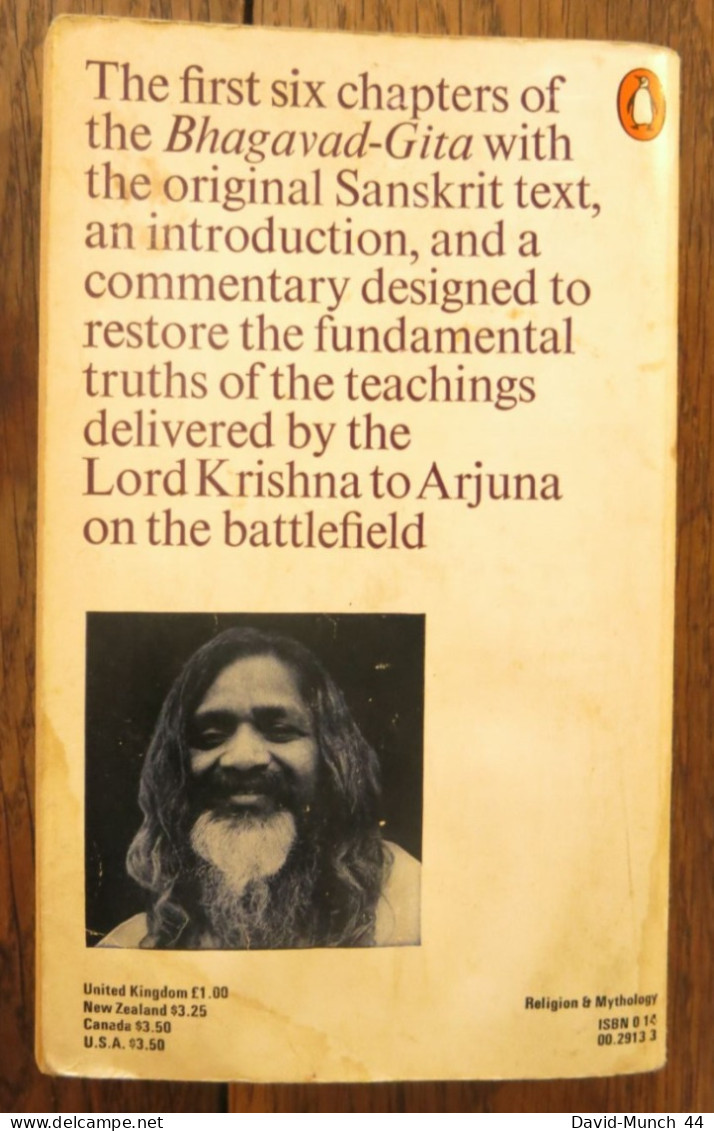 Maharishi Mahesh Yogi On The Bhagavad-Gita, A New Translation And Commentary Chapters 1-6. Penguin Books.1975.en Anglais - Spiritualismo