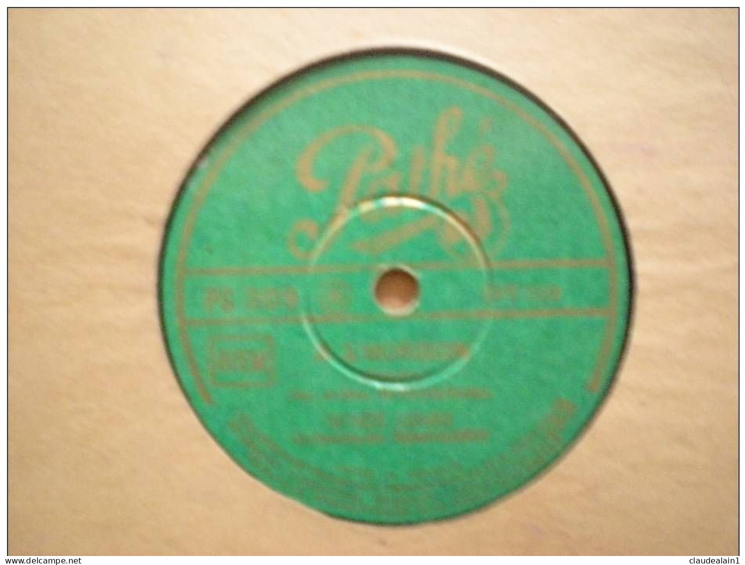 DISQUE PATHE VINYLE 78T - RENEE LEBAS - A L'HORIZON - A PARIS - 78 T - Disques Pour Gramophone