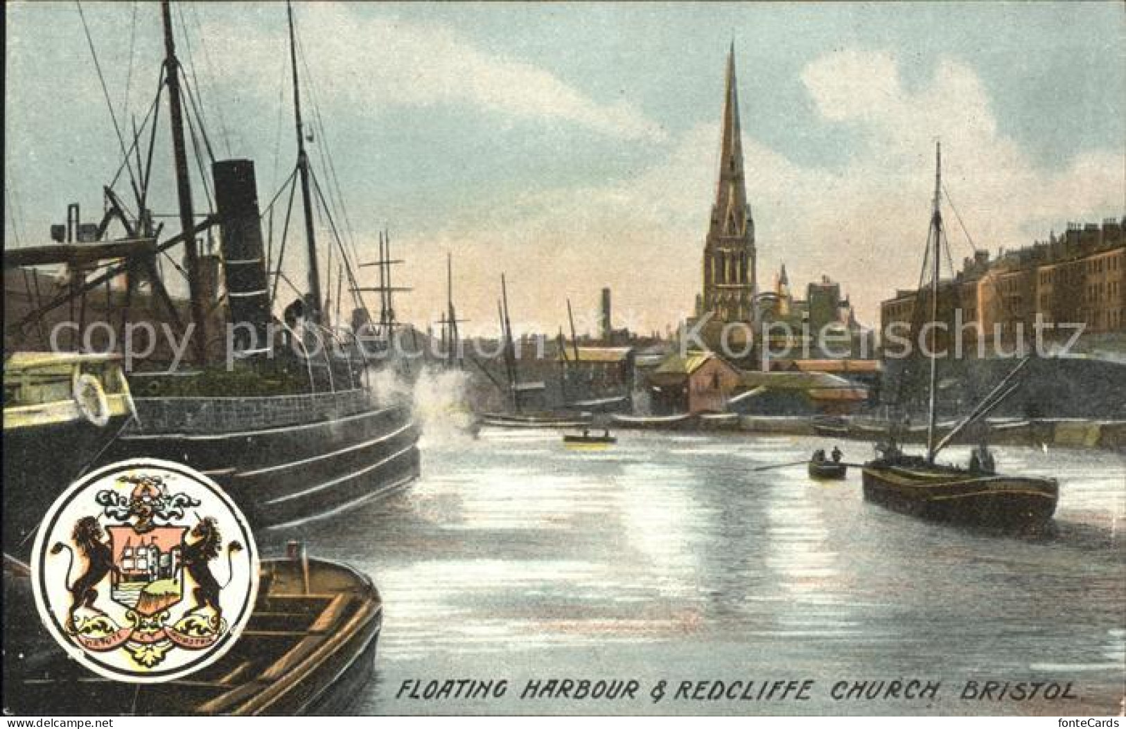 11777744 Bristol UK Floating Harbour And Redcliffe Boat Arms Wappen  - Bristol
