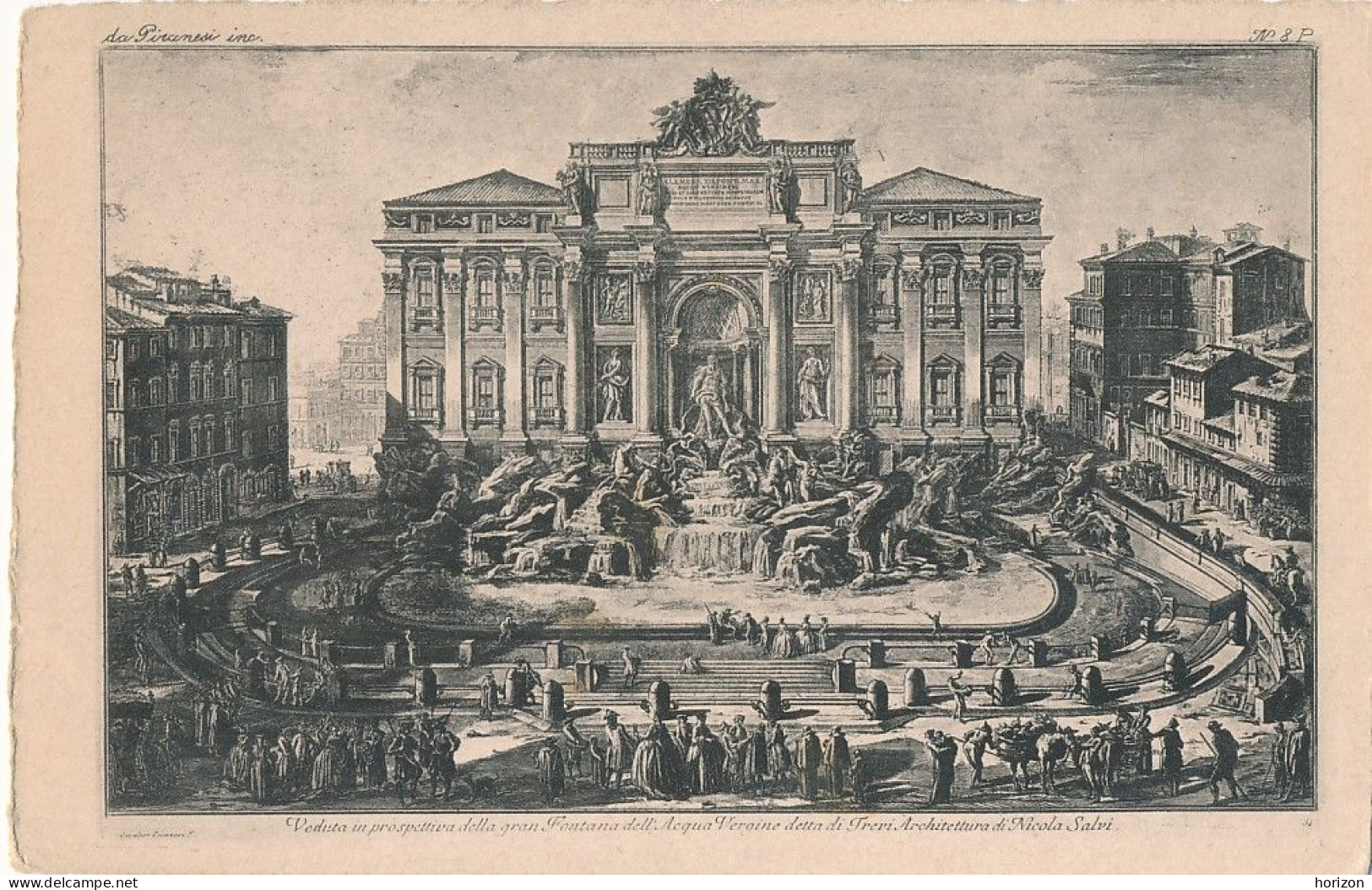 2g.800  ROMA - Lotto Di 10 Vecchie Cartoline Tratte Da Incisioni Di G.B. Piranesi - Verzamelingen