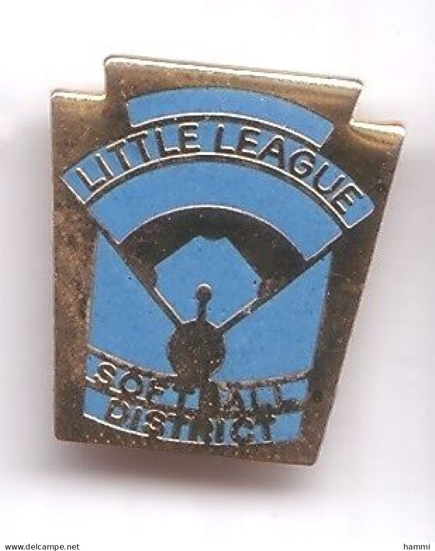 AA03 Pin's BASE BALL SOFTBALL LITTLE LEAGUE DISTRICT Baseball Achat Immédiat Immédiat - Béisbol