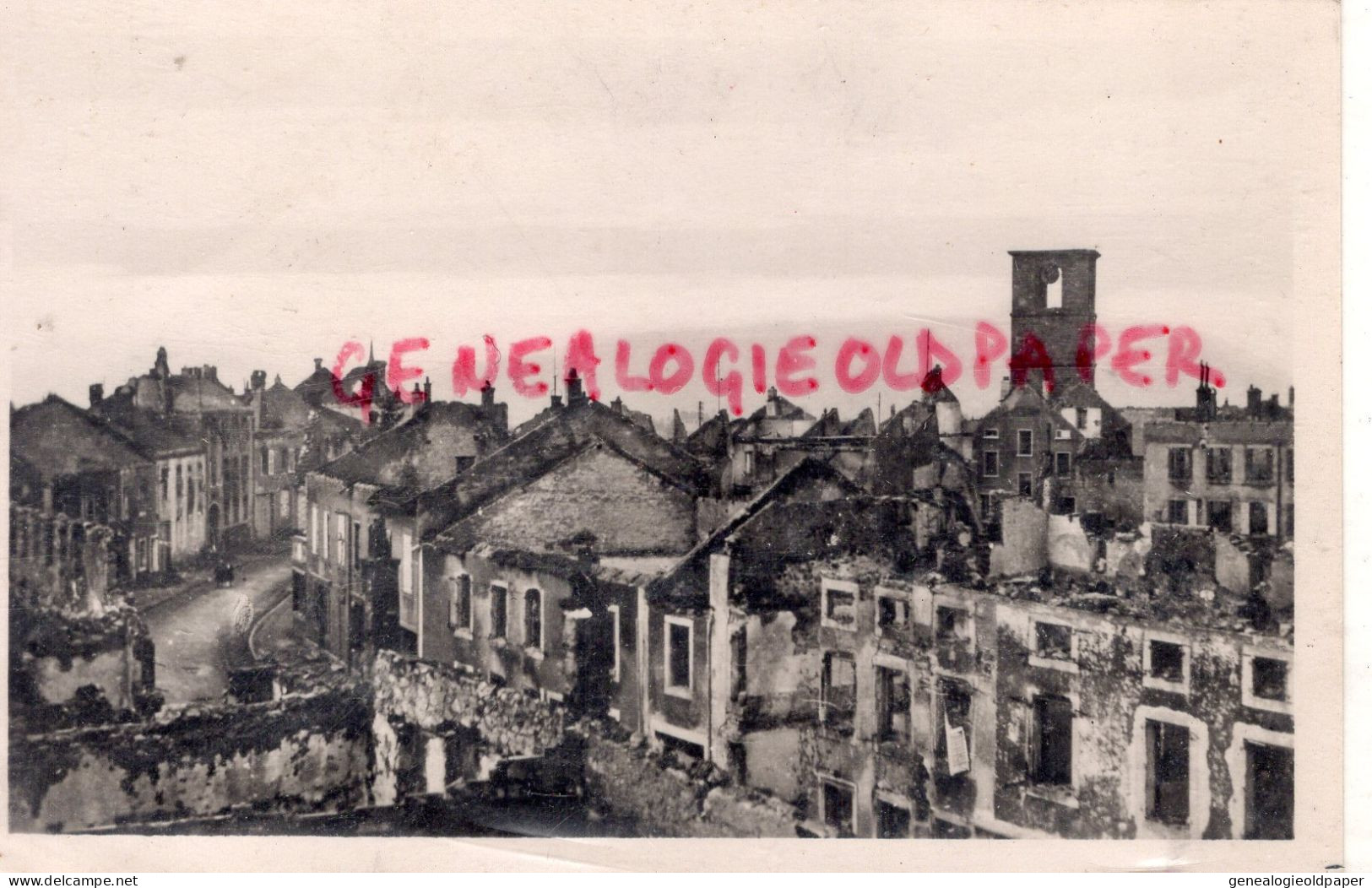 88- CORCIEUX - INCENDIE VOLONTAIREMENT PAR LES ALLEMANDS LE 15 NOVEMBRE 1944- LES RUINES  CARTE PHOTO - Corcieux