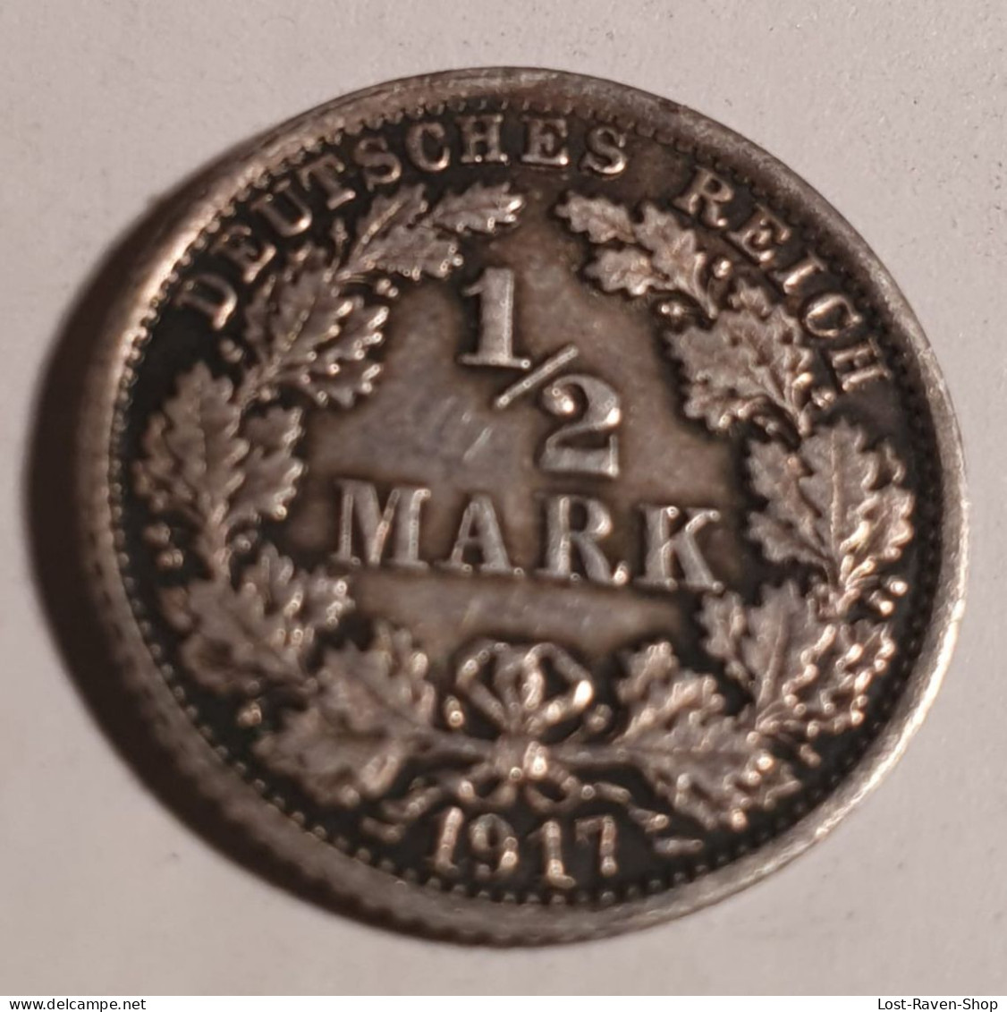 1/2 Mark - Deutsches Reich - 1917 F - 1/2 Mark