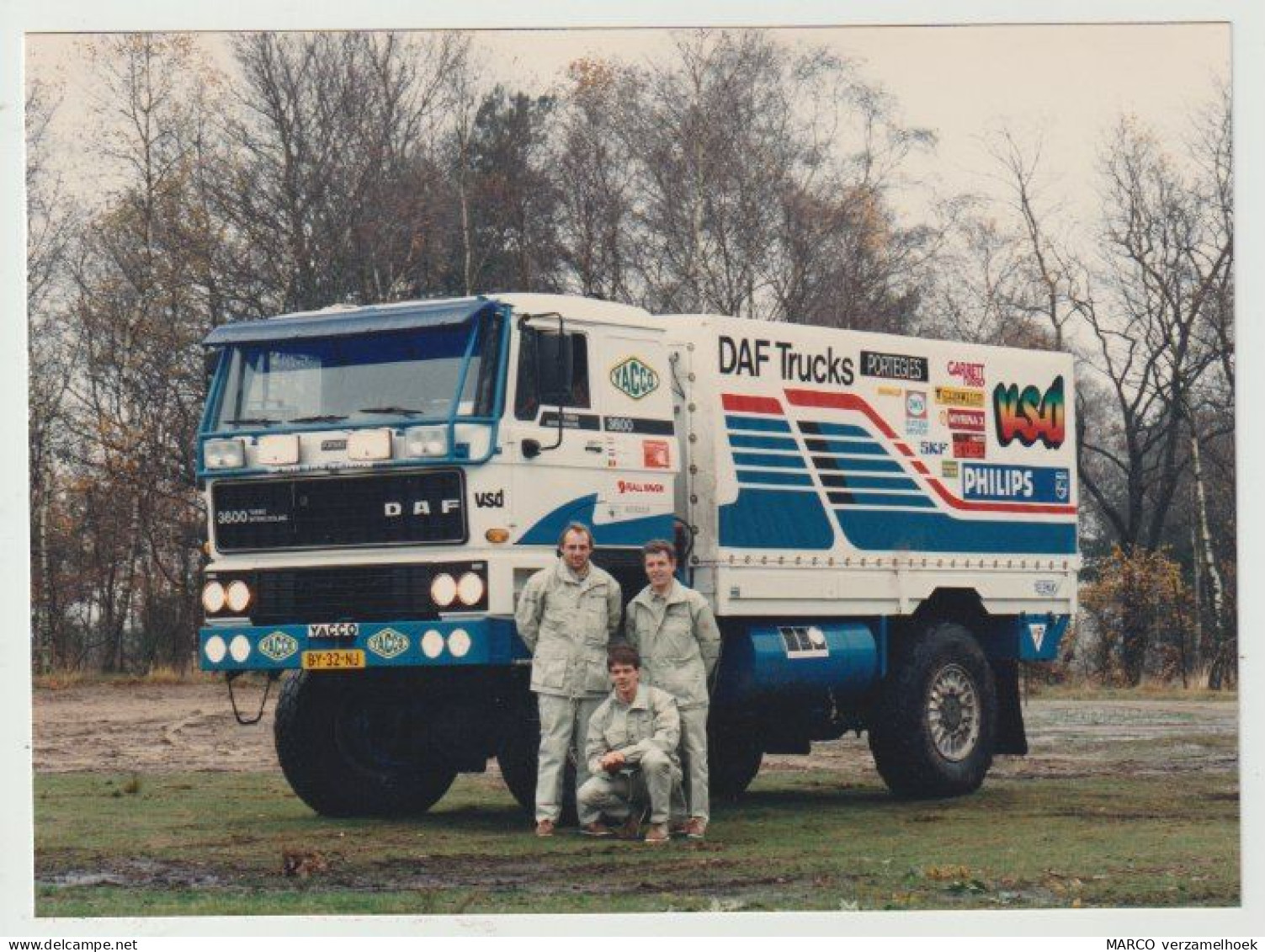 Persfoto: DAF Trucks Eindhoven (NL) Paris - Dakar 1988 - Vrachtwagens