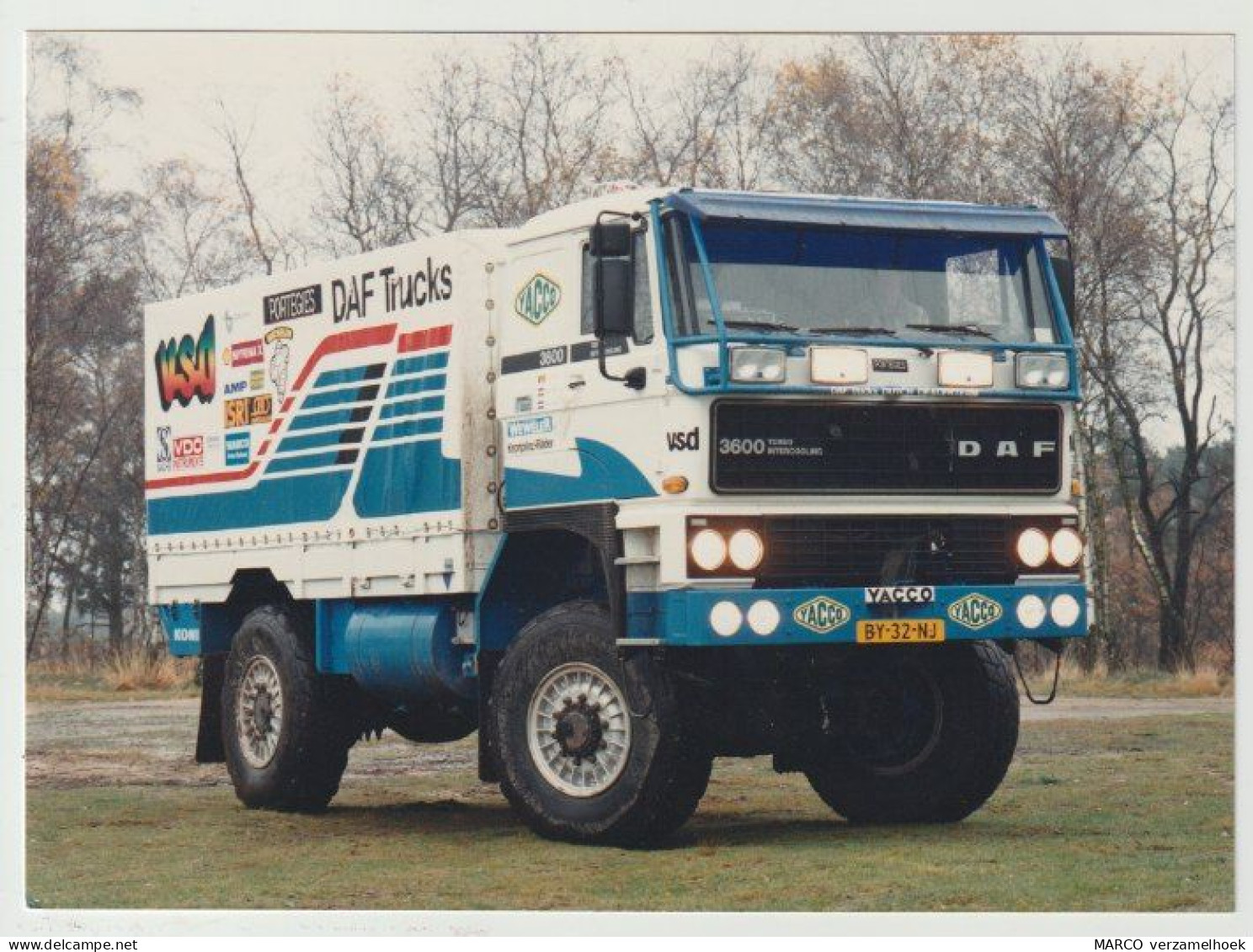 Persfoto: DAF Trucks Eindhoven (NL) Paris - Dakar 1988 - Camions