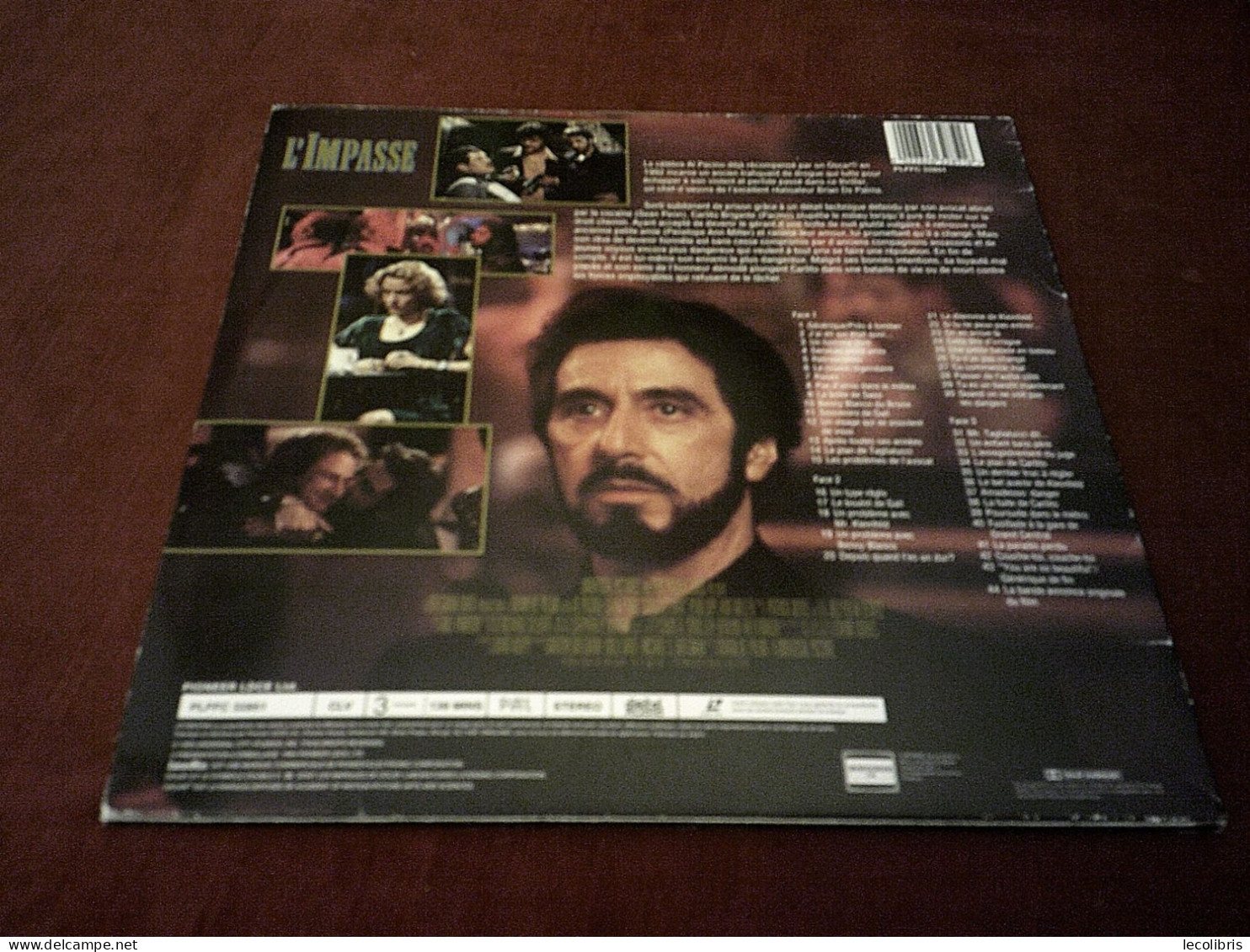 L'IMPASSE AVEC AL PACINO  ET SEAM PEEN °°°°°    °   LASERDISC    ° - Sonstige Formate