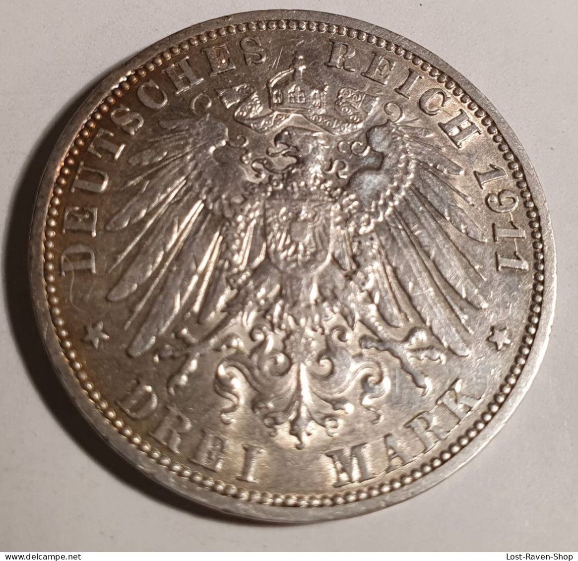 3 Mark - Deutsches Reich - Wilhelm 2 - Deutscher Kaiser König Von Preussen - 2, 3 & 5 Mark Argento