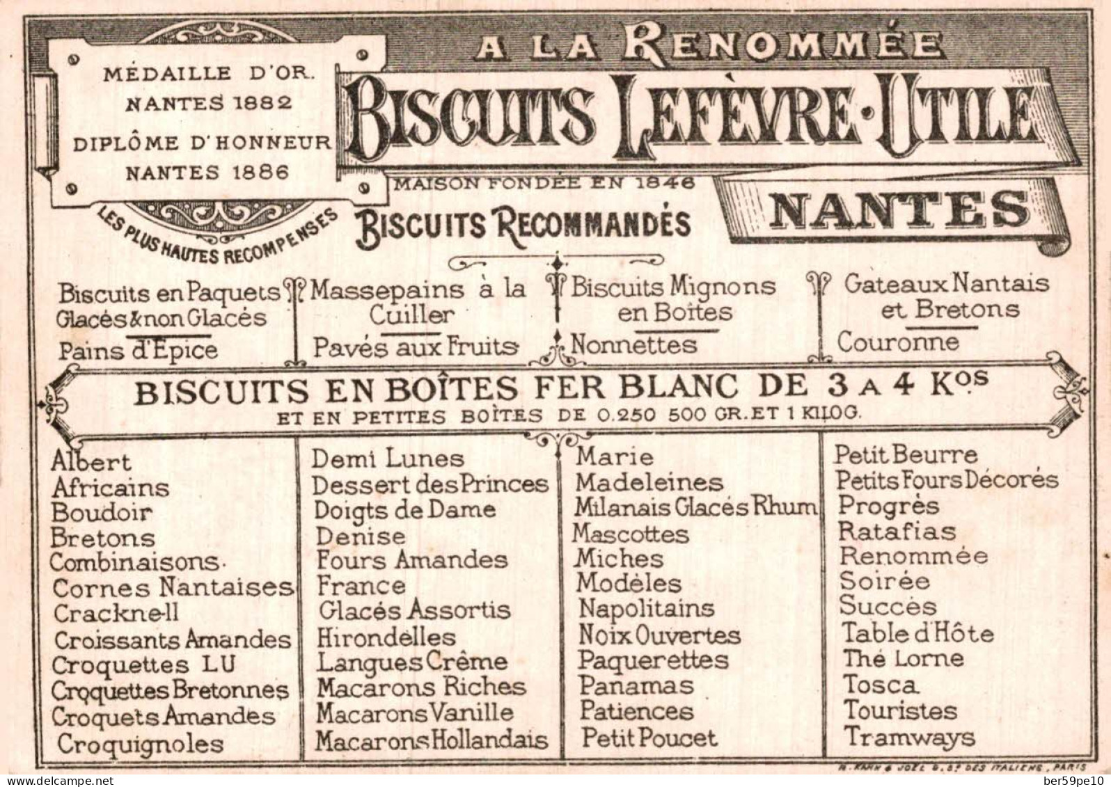 CHROMO BISCUITS LEFEVRE-UTILE NANTES SOLDATS MILITAIRES TRAIN L'EMBARQUEMENT - Lu