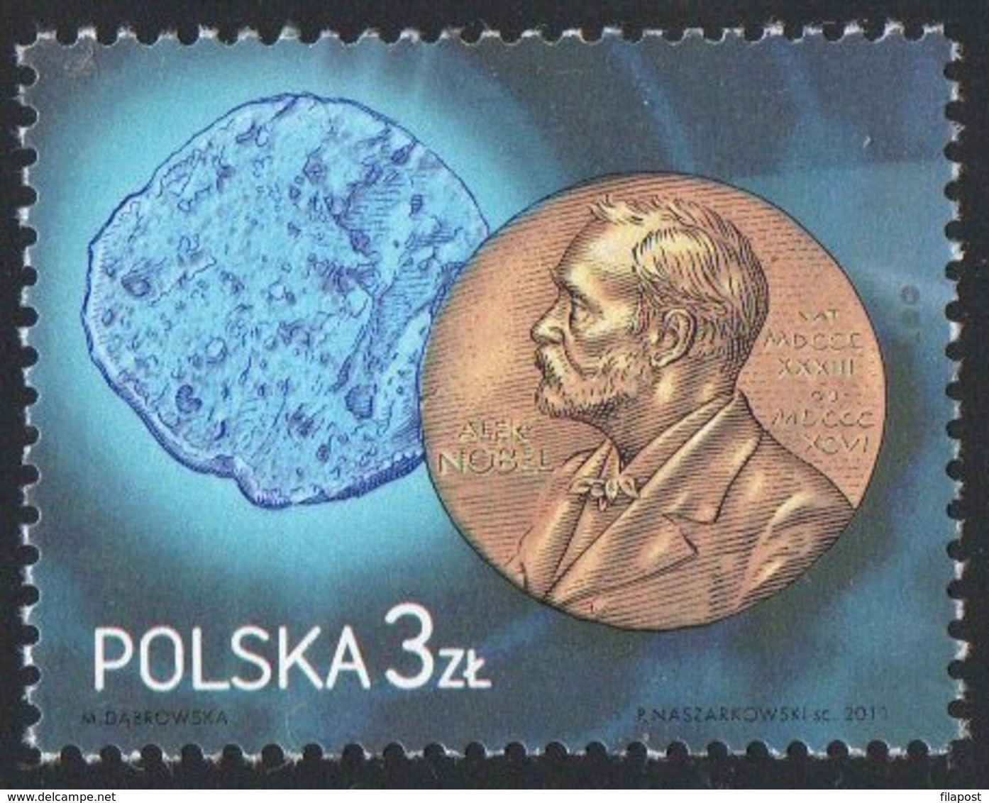 POLAND 2011 Alfred Nobel MNH ** - Nuovi