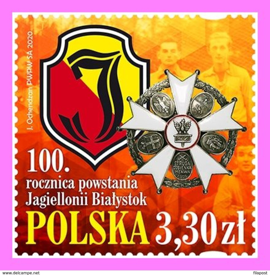 POLAND 2020  Football Soccer Club Jagielonia Białystok MNH** - Ungebraucht