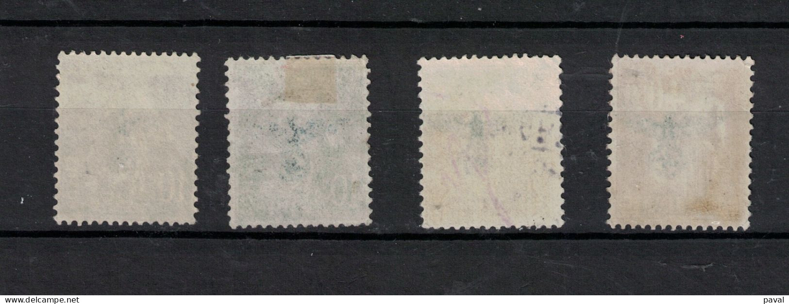 LOT DE 4 TP SURCHARGES OCCUPATION ALLEMANDE EN 40 - Used Stamps