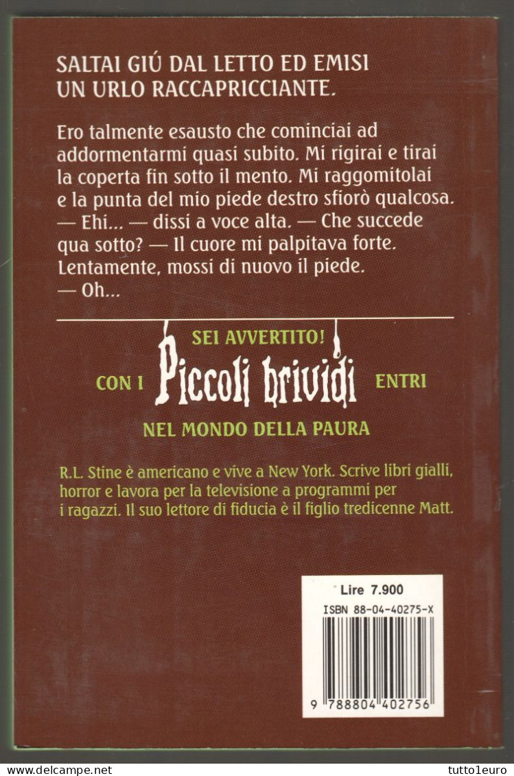 PICCOLI BRIVIDI - R. L. STINE - N° 17 - UN INSOPPORTABILE RONZIO - COMPLETO DI 8  ADESIVI - Bambini E Ragazzi