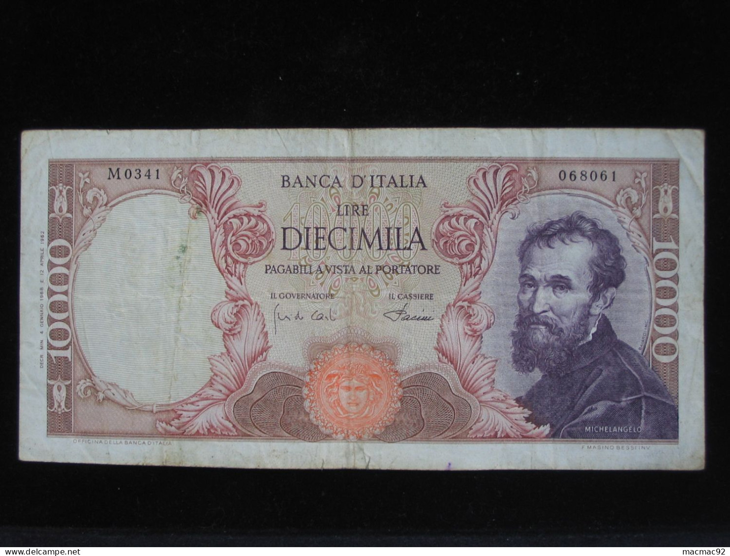 ITALIE - 10 000 Diecimila Lire  - Banca D'Italia 1968  **** EN ACHAT IMMEDIAT **** - 10000 Lire