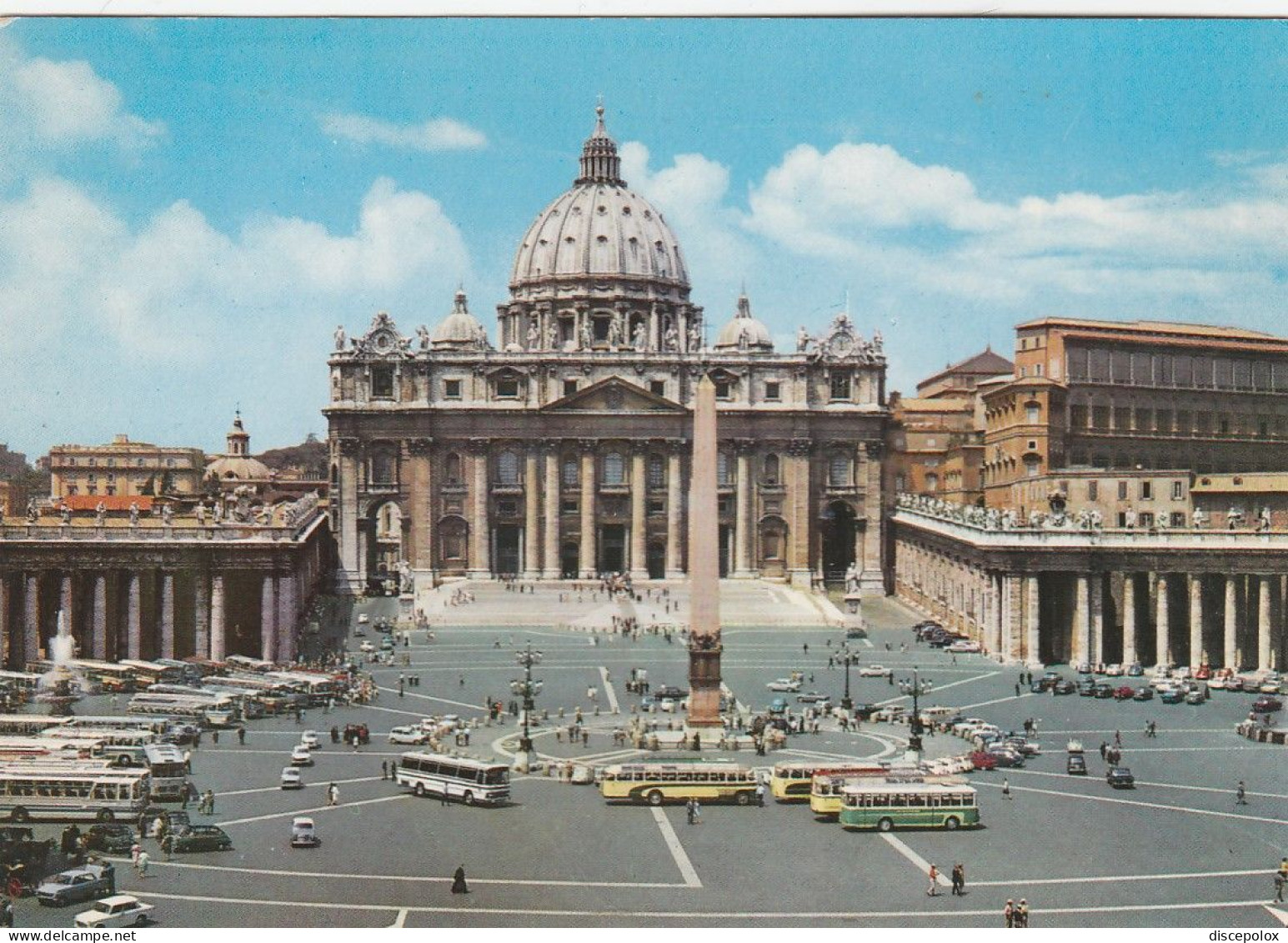 U4905 Roma - Piazza E Basilica Di San Pietro - Auto Cars Voitures Bus Autobus / Viaggiata 1988 - San Pietro