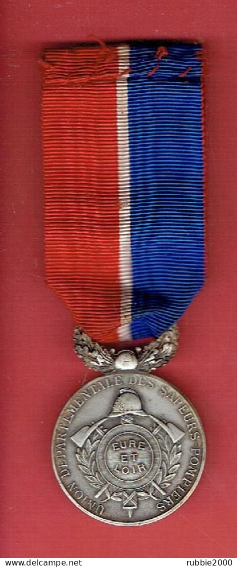 MEDAILLE VERS 1900 UNION DEPARTEMENTALE DES SAPEURS POMPIERS EURE ET LOIR REPUBLIQUE FRANCAISE - Bomberos