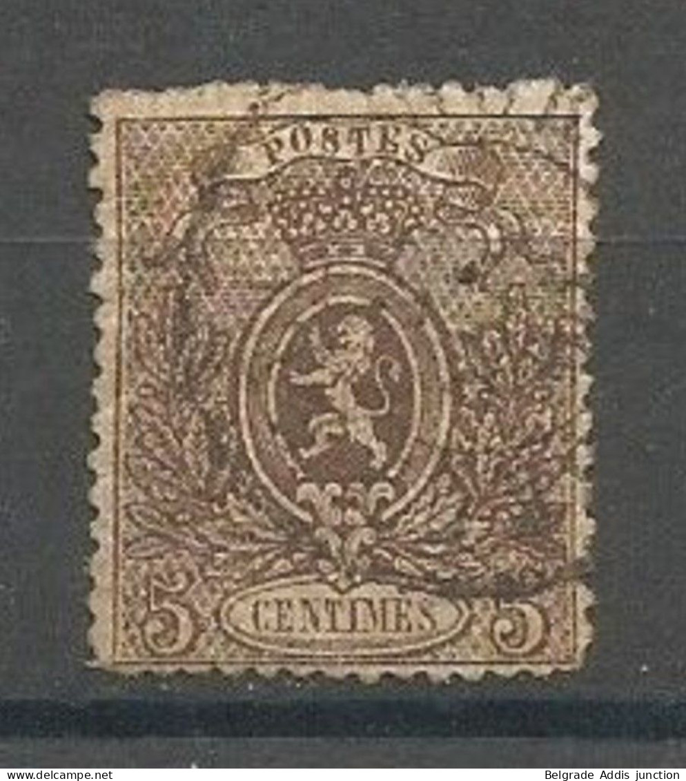 Belgique Belgie Belgium COB 25 Oblitéré Used 1866 Petit Lion - 1866-1867 Piccolo Leone