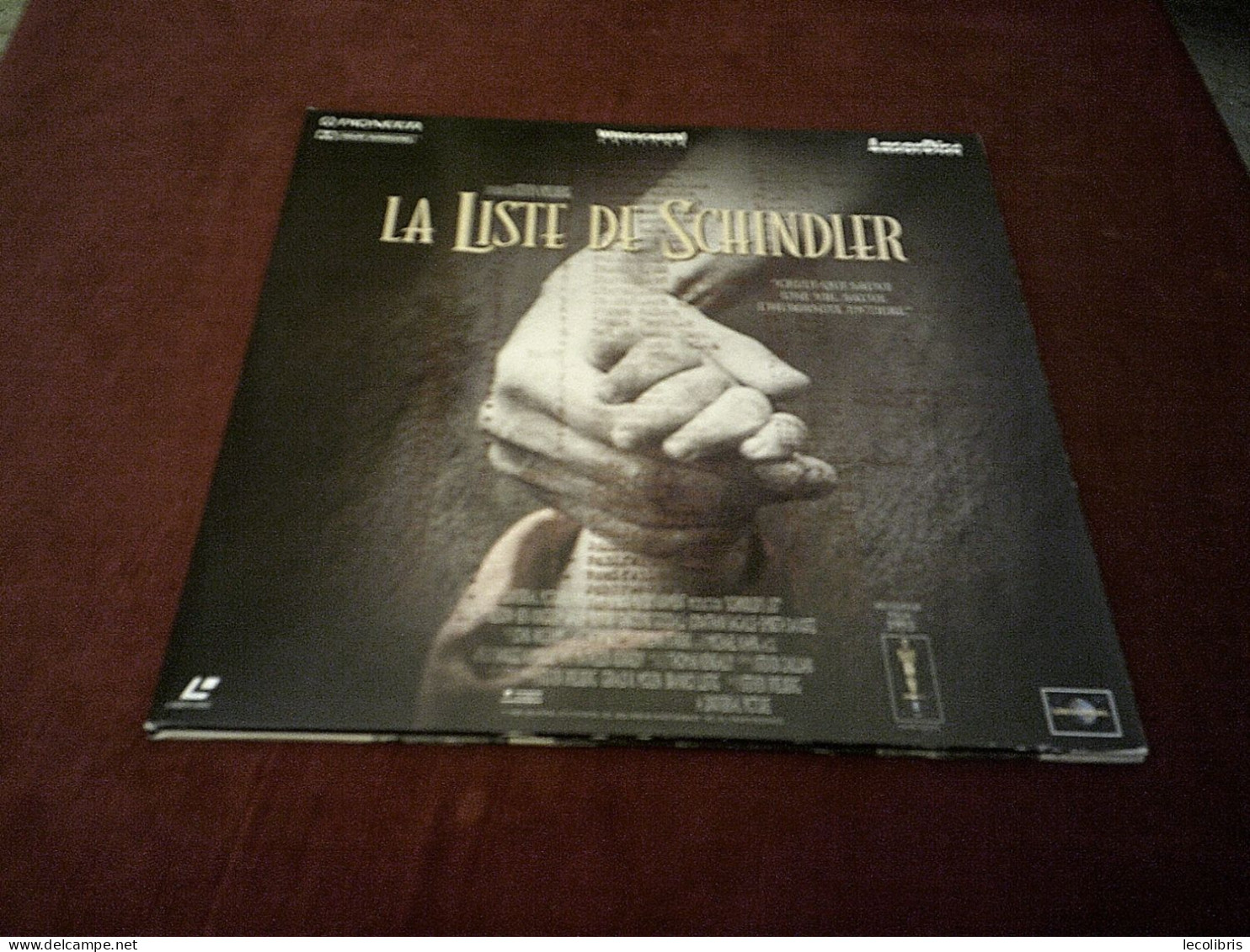 LA LISTE DE SCHINDLER  FILM DE STEVEN SPIELBERG  MEILLEU FILM 1993  °°°°°    °   LASERDISC    ° - Autres Formats