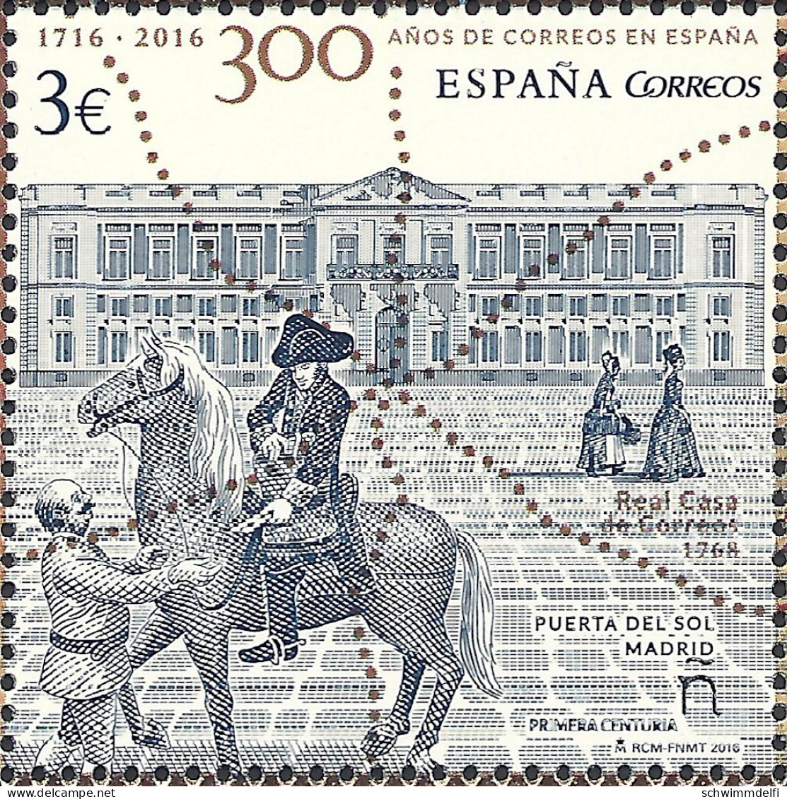 SPANIEN - ESPAÑA - 2016 - 300. ANIVERSARIO DE CORREOS DE ESPAÑA - 300 JAHRESTAG DER SPANISCHEN POST - NEU - Blocs & Feuillets