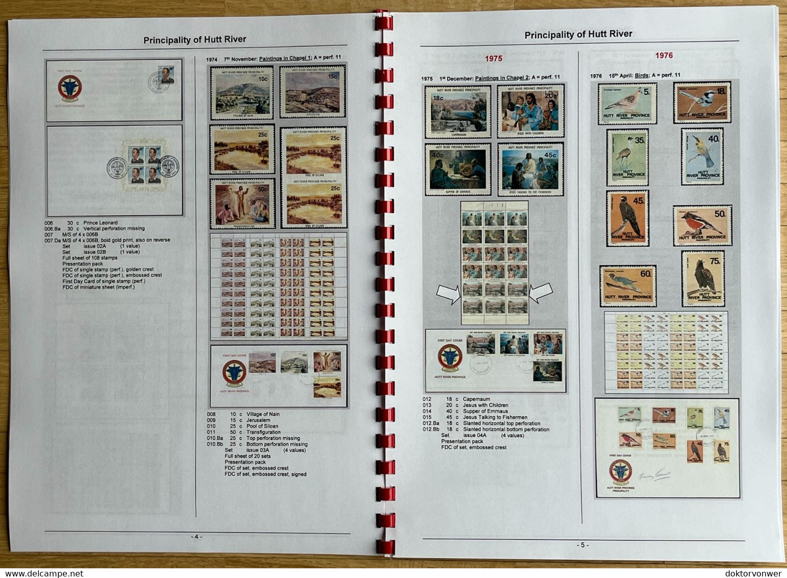 Hutt River Province - Illustrated Collector's Handbook - Cinderella Stamps - Cenicientas