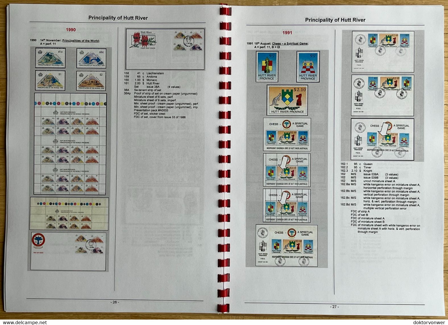 Hutt River Province - Illustrated Collector's Handbook - cinderella stamps