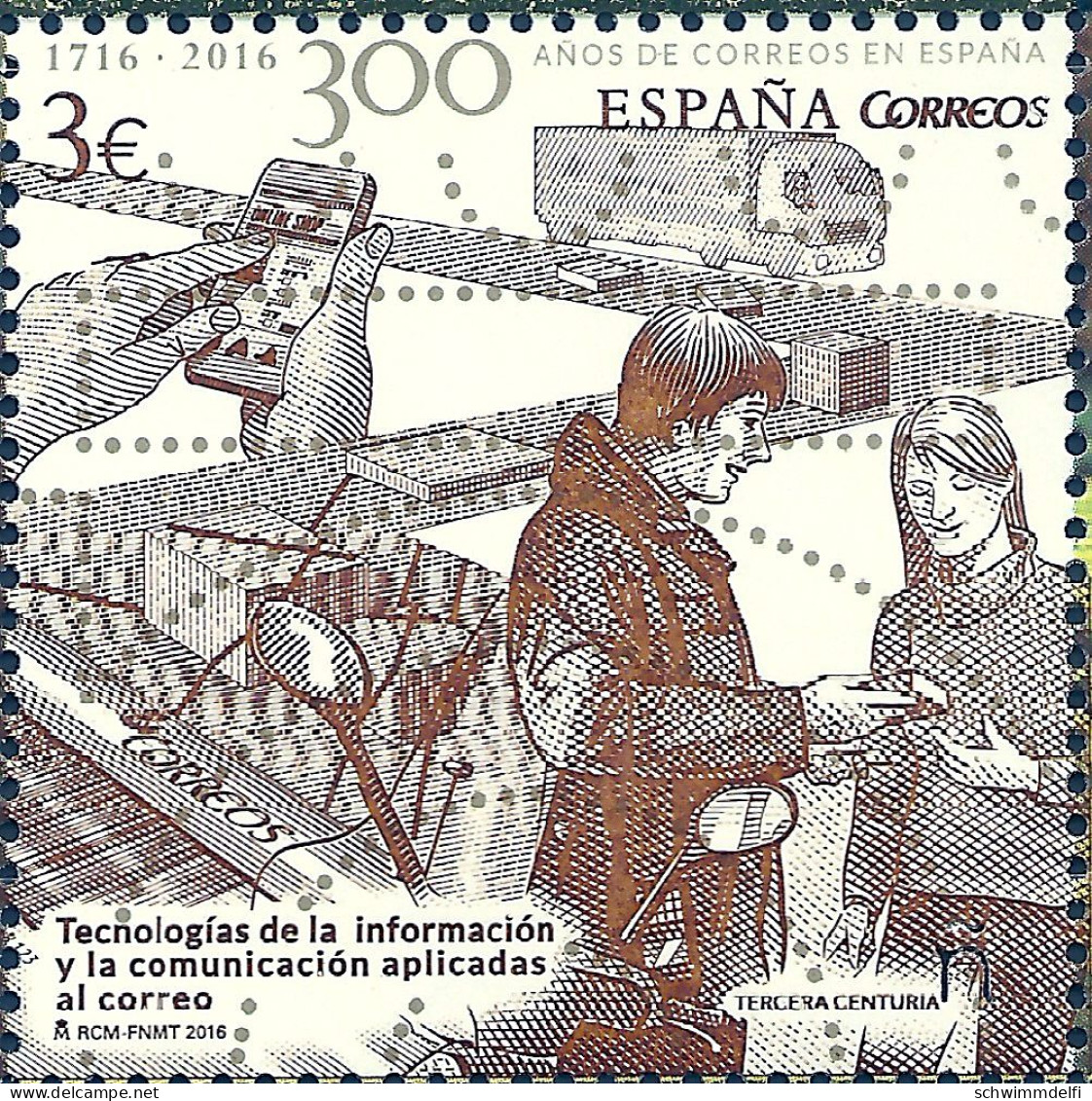 SPANIEN - ESPAÑA - 2016 - 300. ANIVERSARIO DE CORREOS DE ESPAÑA - 300 JAHRESTAG DER SPANISCHEN POST - NEU - Blocs & Feuillets