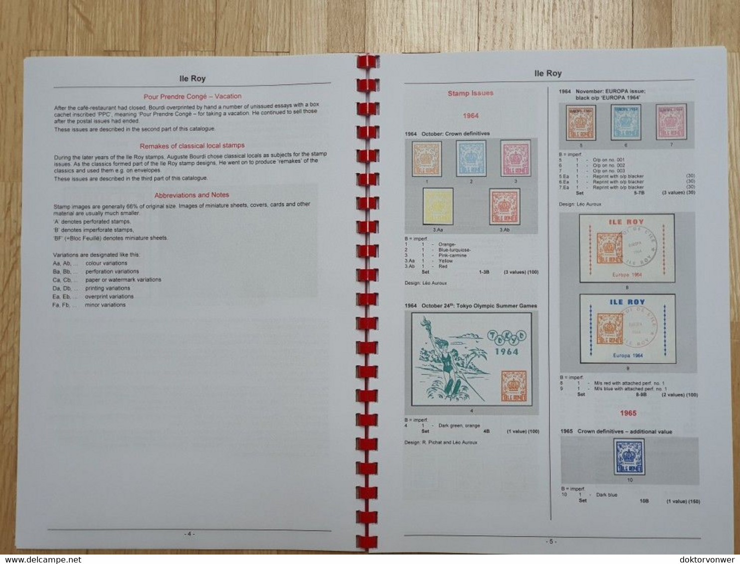 Ile Roy (France) - Illustrated Collector's Handbook - Cinderella Stamps, 89 Pages, English - Cenicientas