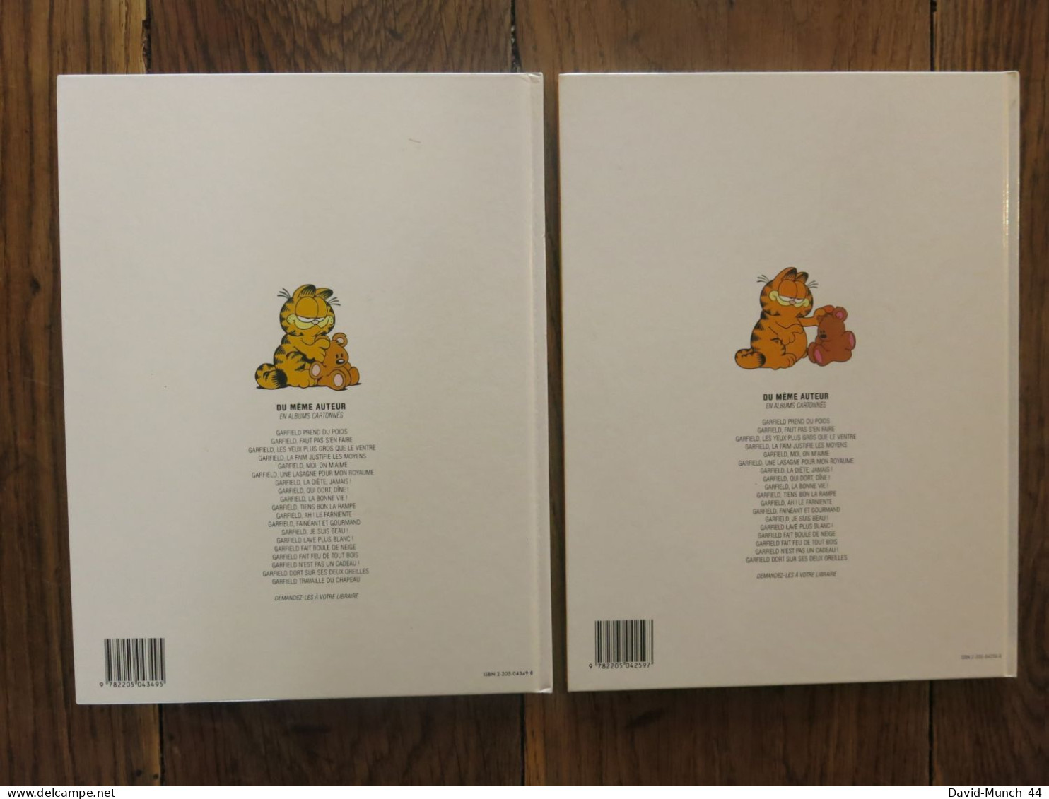 (BD) 2 Albums De Garfiel (numéros 17 Et 19) De Jim Davis. Dargaud éditeur. 1994 - Garfield