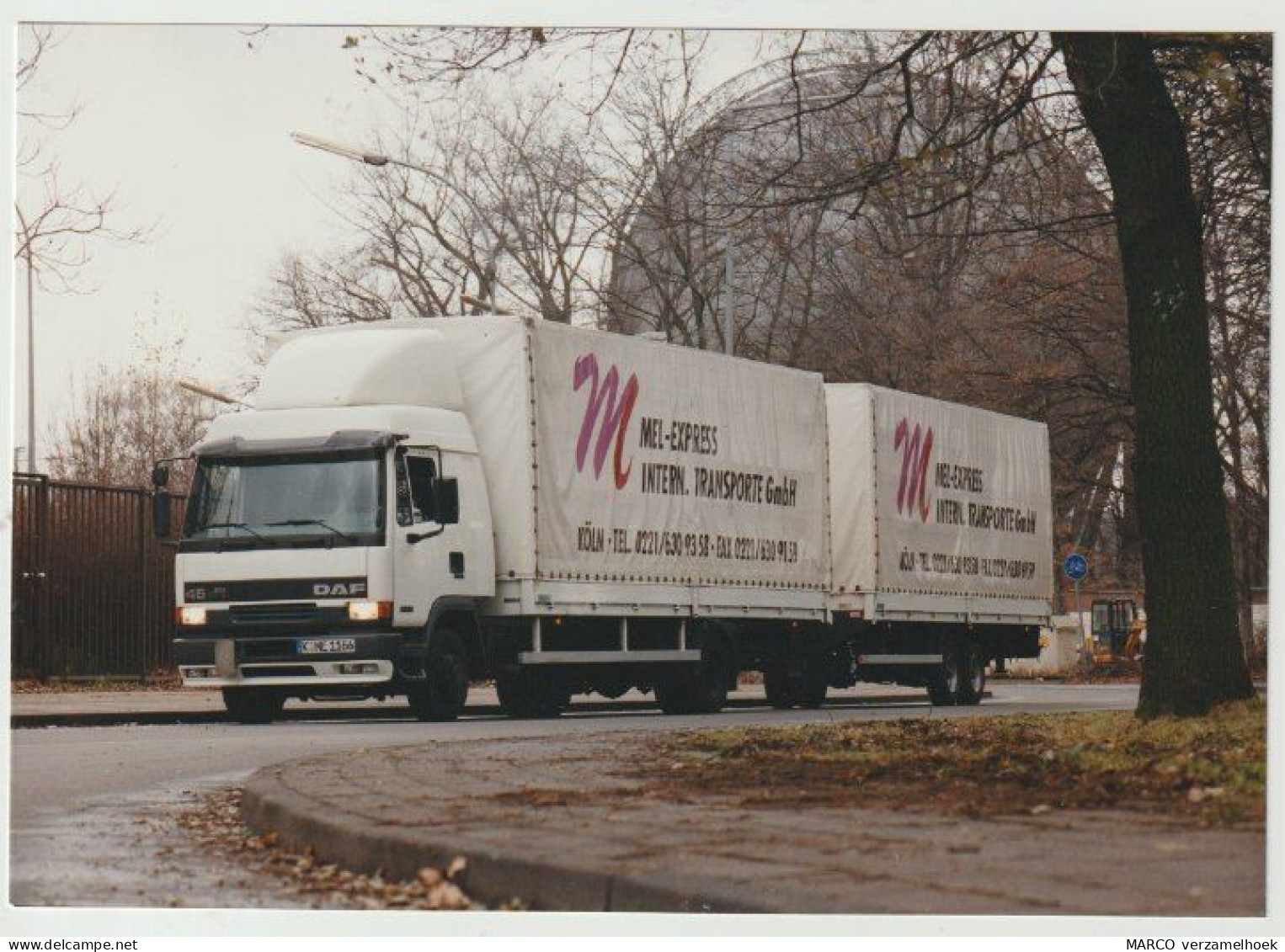 Persfoto: DAF Trucks Eindhoven (NL) DAF 45.210 Mel Express Int. Transporte GMBH Köln (D) - Trucks