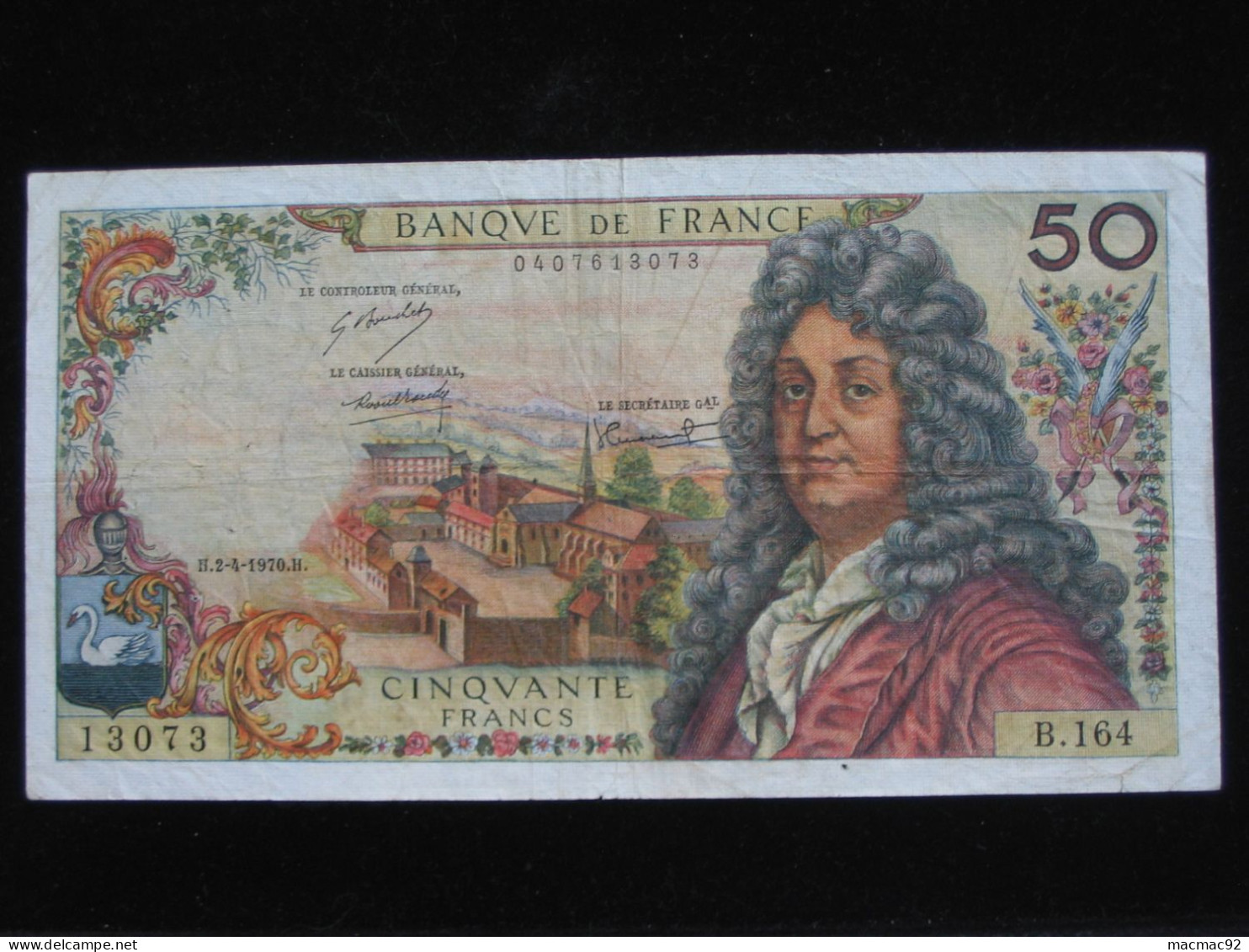 50 Cinquante Francs RACINE  2-4-1970  **** EN ACHAT IMMEDIAT **** - 50 F 1962-1976 ''Racine''