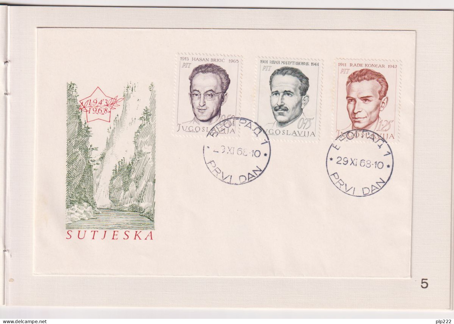 Jugoslavia 1968 Unif.1201/06 Libretto MNH/O/**/Used VF