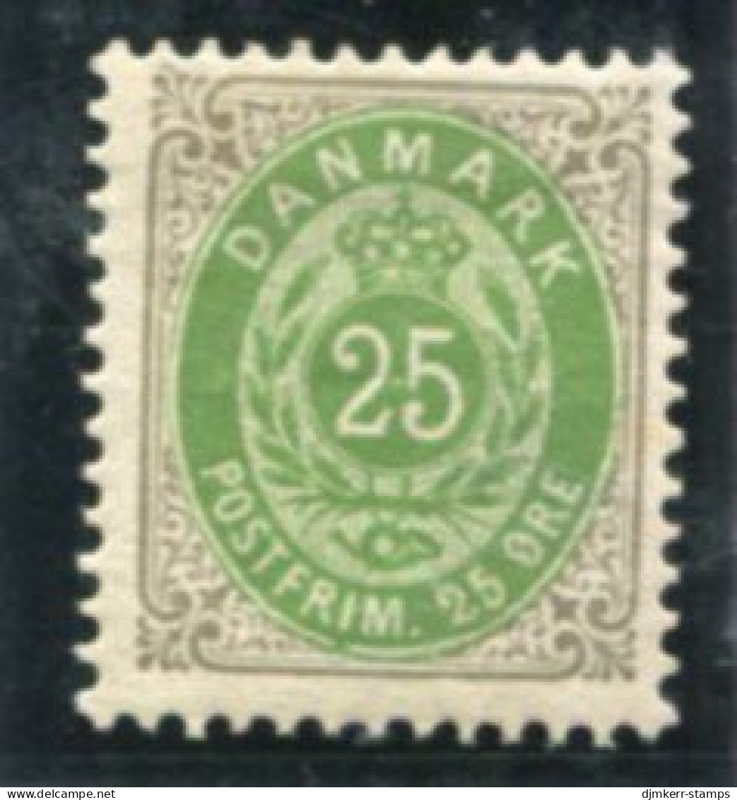 DENMARK 1903 Numeral In Oval 25 Øre Perforated 12¾, New Crown Watermark LHM / *.  Michel 29 I Z B - Nuevos