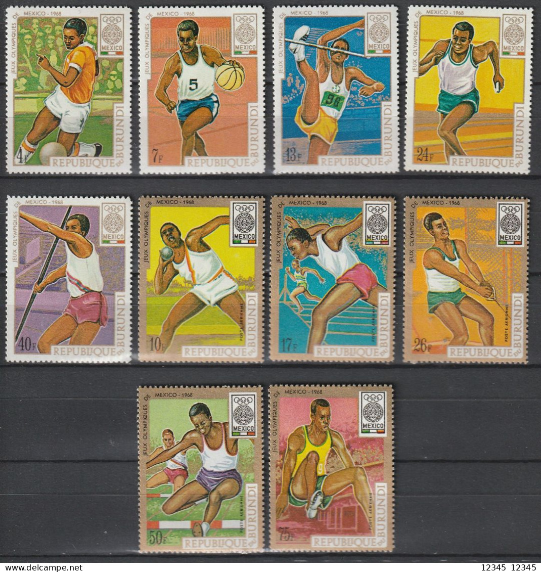 Burundi 1968, Postfris MNH, Olympic Games - Ongebruikt