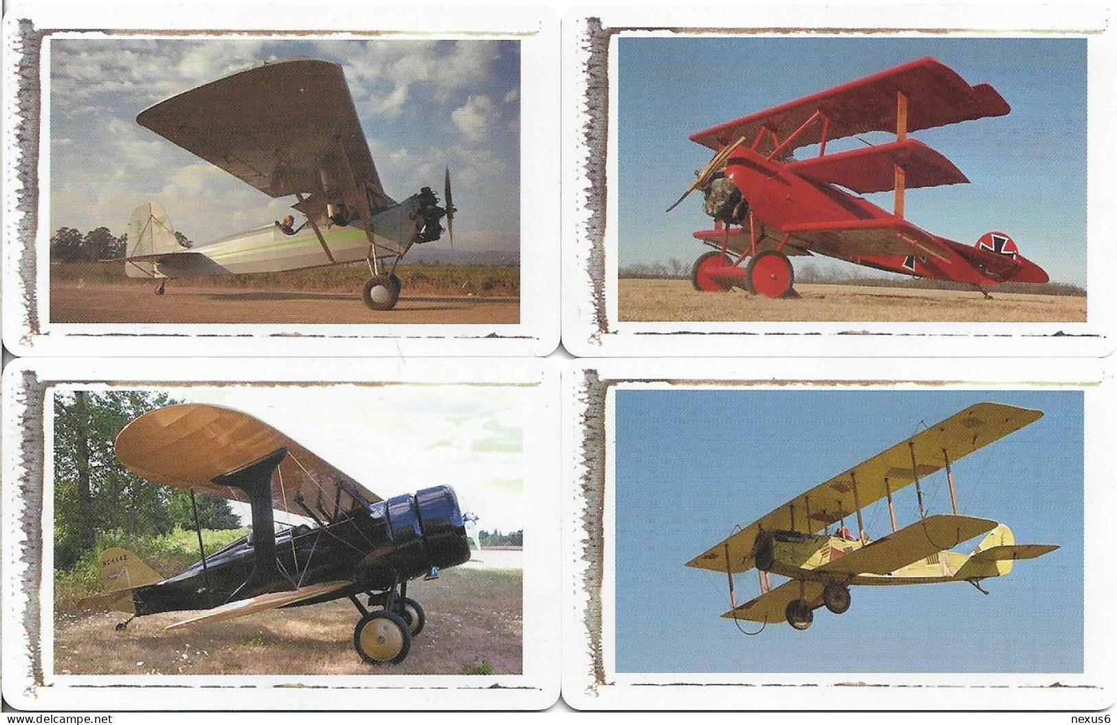 S. Africa - MTN - Classic Planes Complete Set Of 4 Cards, Chip SC8, 10.2002, 15R, Used - Südafrika