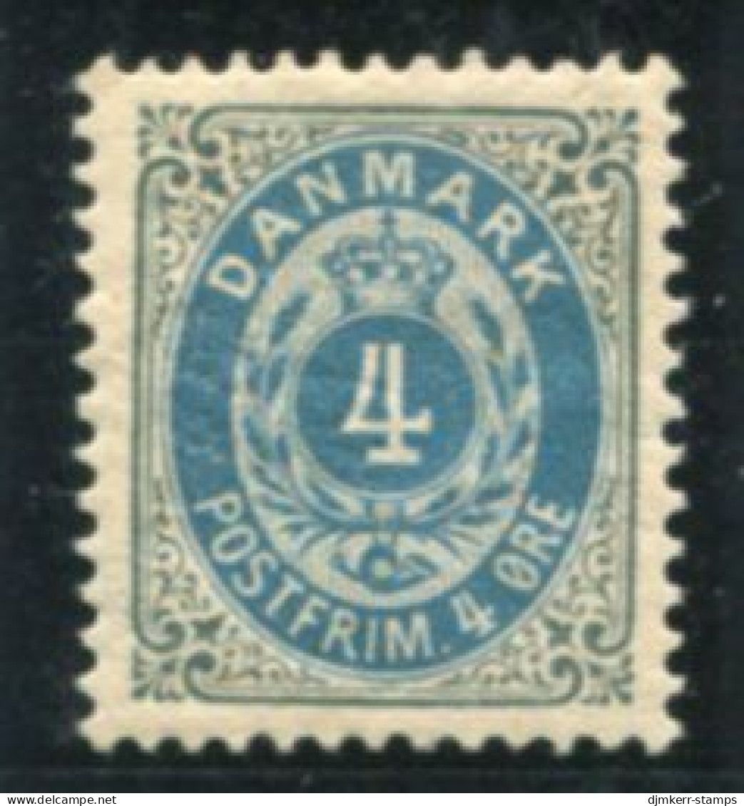 DENMARK 1895 Numeral In Oval 4 Øre Perforated 12¾, Large Crown Watermark MNH / **.  Michel 23 I Y B - Ungebraucht