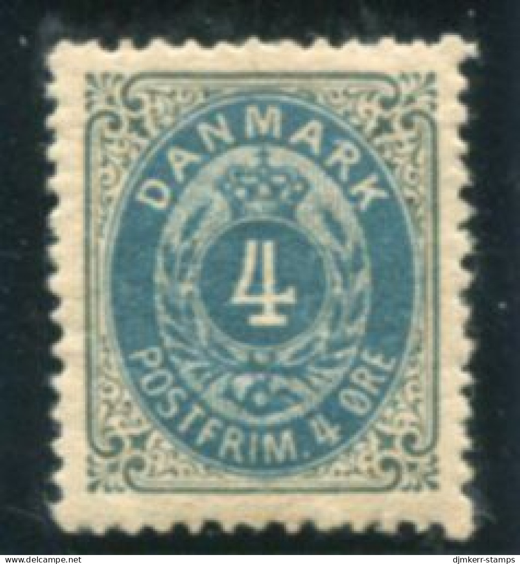 DENMARK 1895 Numeral In Oval 4 Øre Perforated 12¾, Large Crown Watermark MNH / **.  Michel 23 I Y B - Unused Stamps