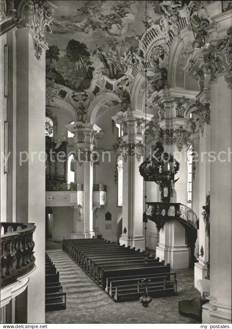 41764112 Steinhausen Bad Schussenried Wallfahrtskirche Blick Vom Chor Ins Schiff - Bad Schussenried