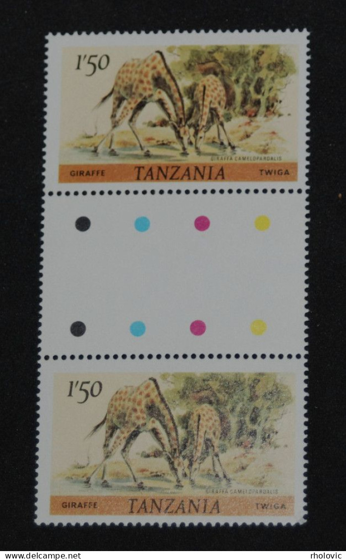 TANZANIA 1980, Giraffe, Animals, Fauna, Mi #168, MNH** - Girafes