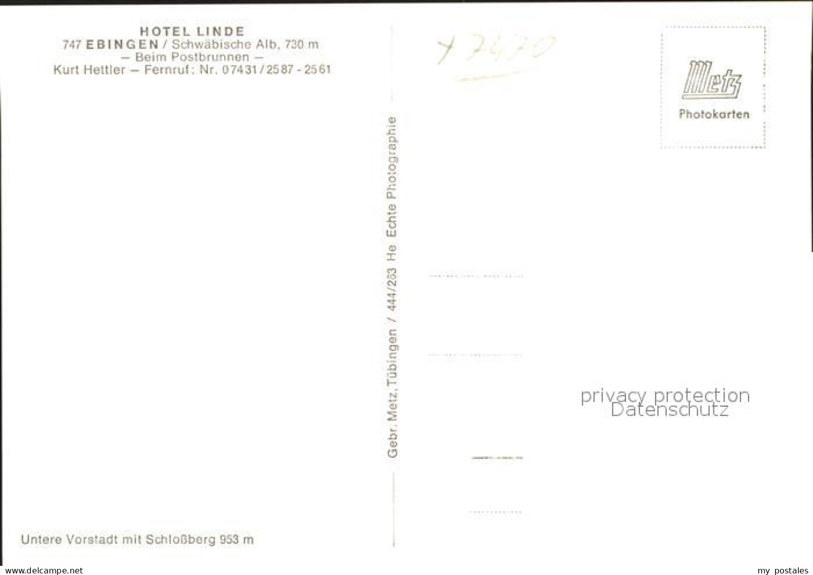 41760793 Ebingen Hote Linde Fachwerkhaeuser Bei Postbrunnen Ebingen - Albstadt