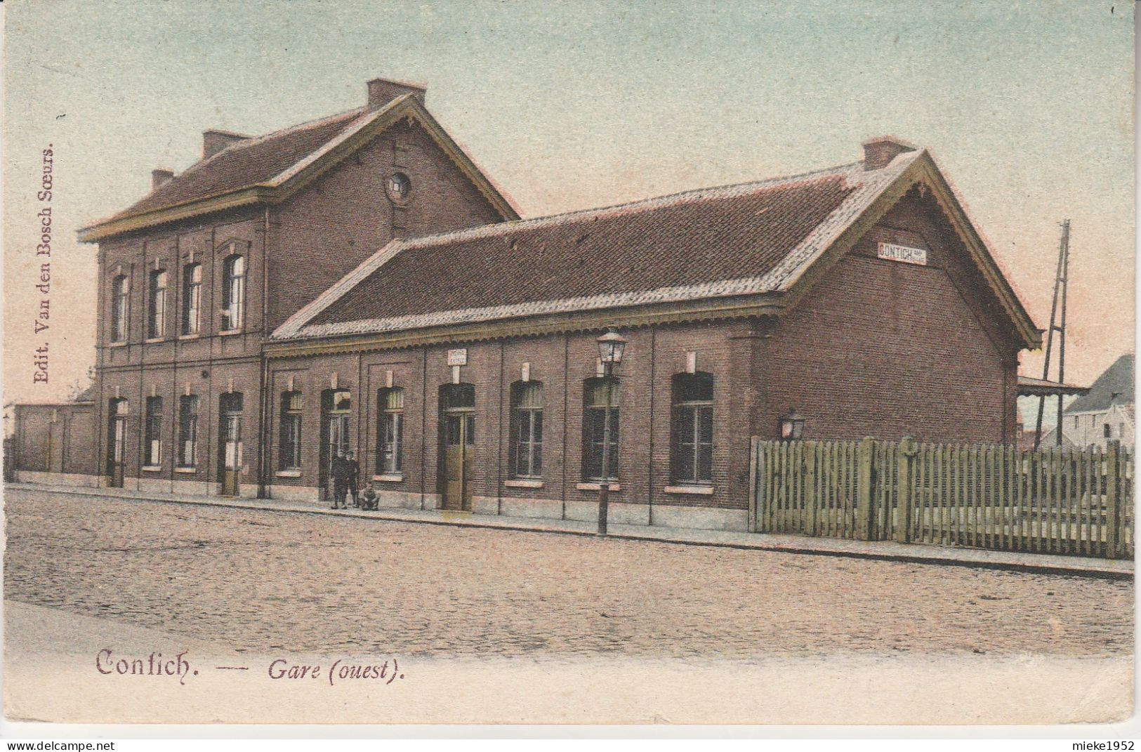 Contich , Gare  ( Ouest ),( Statie West )  Kleur - Kontich