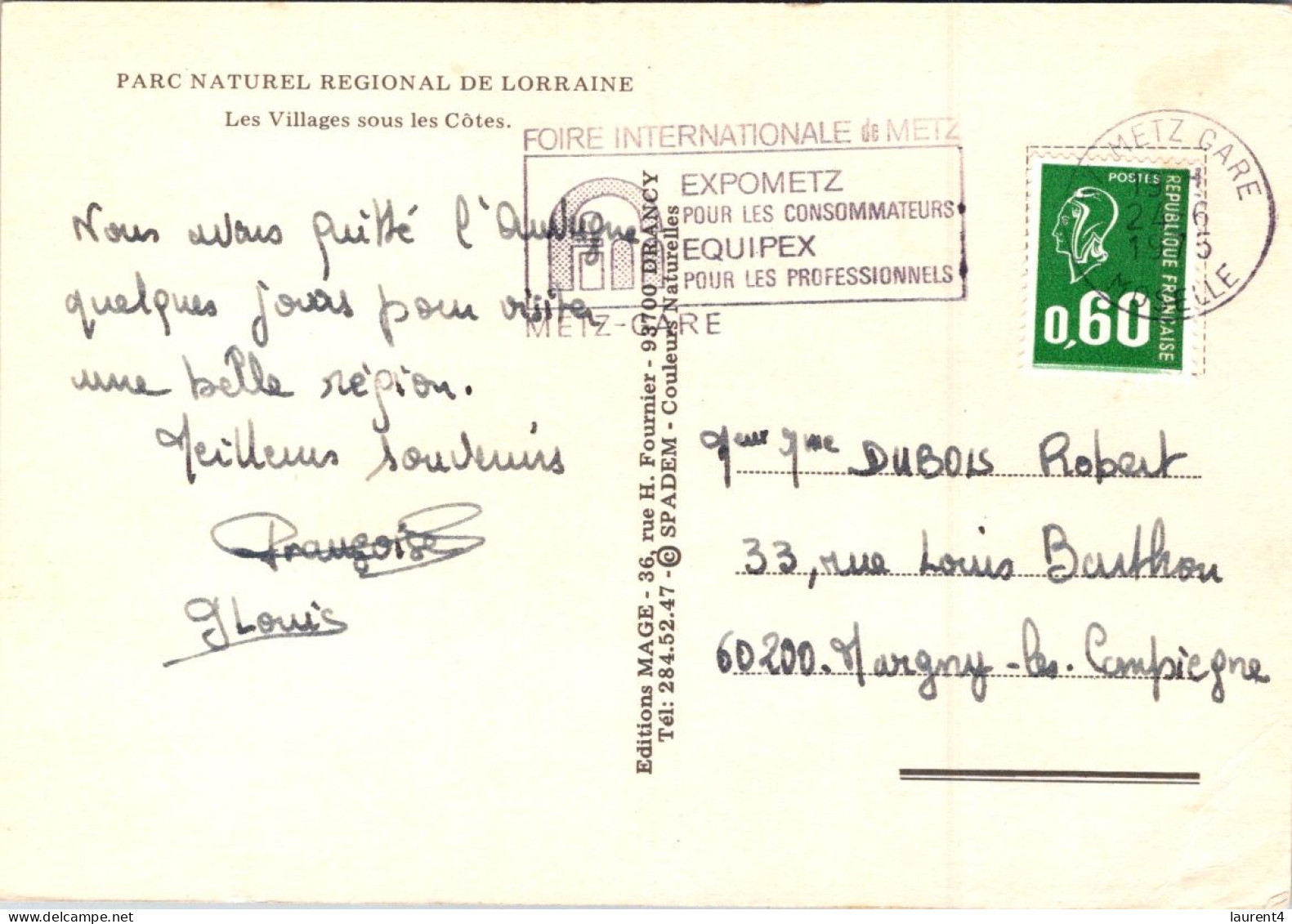 6-1-2024 (4 W 26) France - Villages De Lorraine - Lorraine