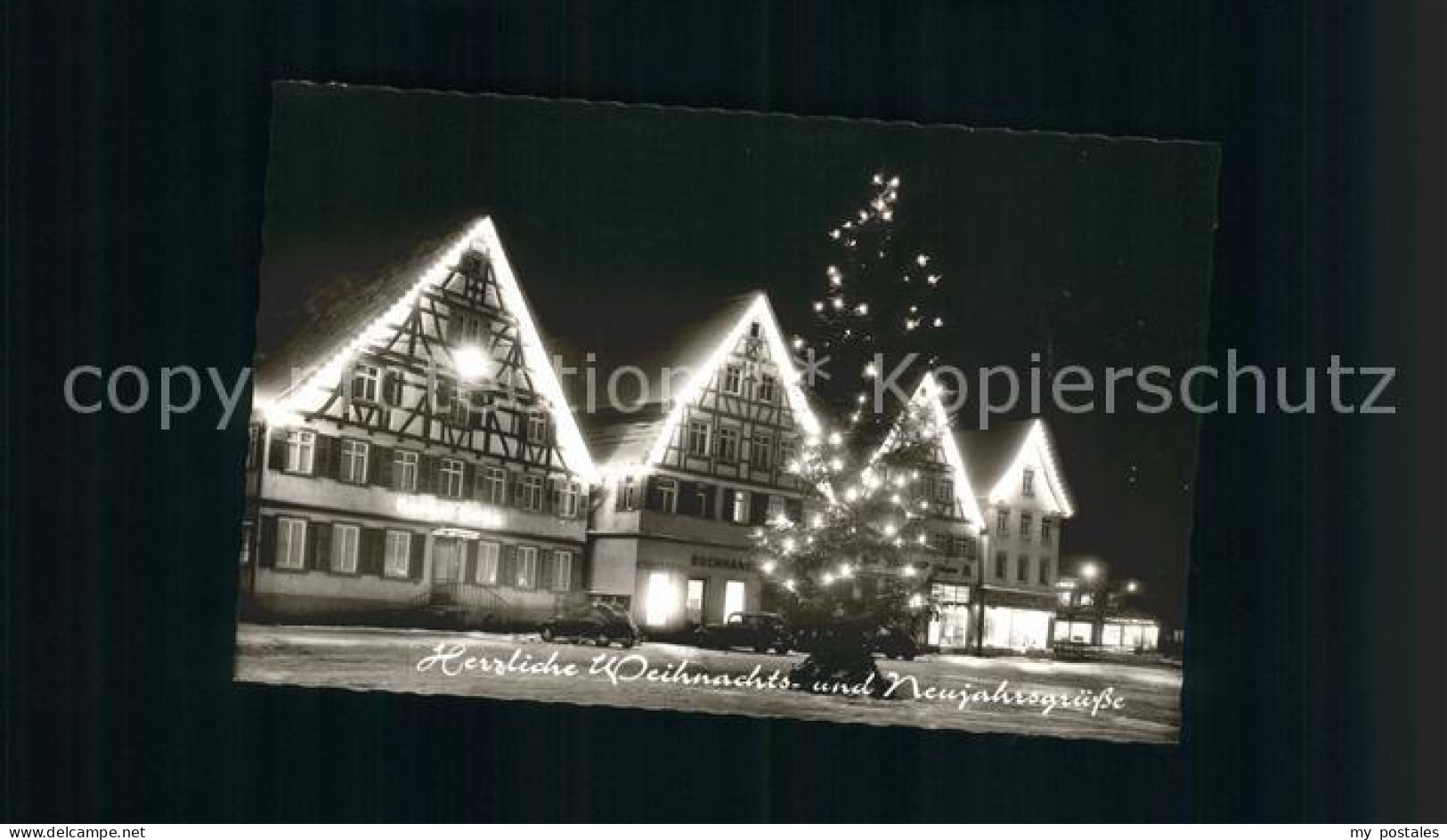 41760083 Ebingen Weihnachtskarte Untere Vorstadt Mit Tannenbaum Ebingen - Albstadt
