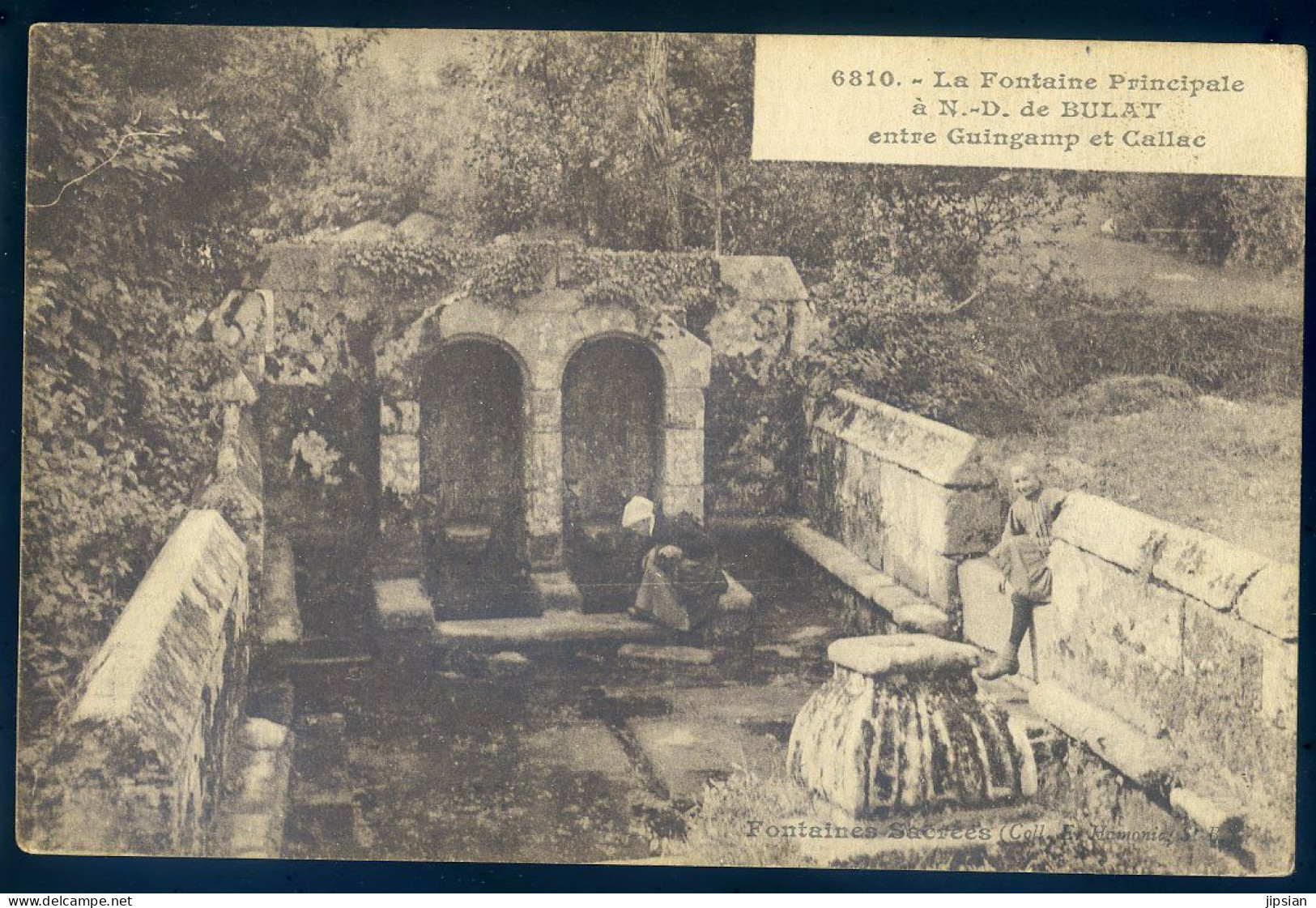 Cpa Du 22 à Notre Dame De Bulat - La Fontaine Principale Entre Guingamp Et Callac   STEP14 - Callac