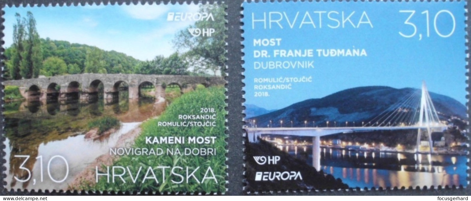 Kroatien    Europa Cept   Brücken   2018    ** - 2018