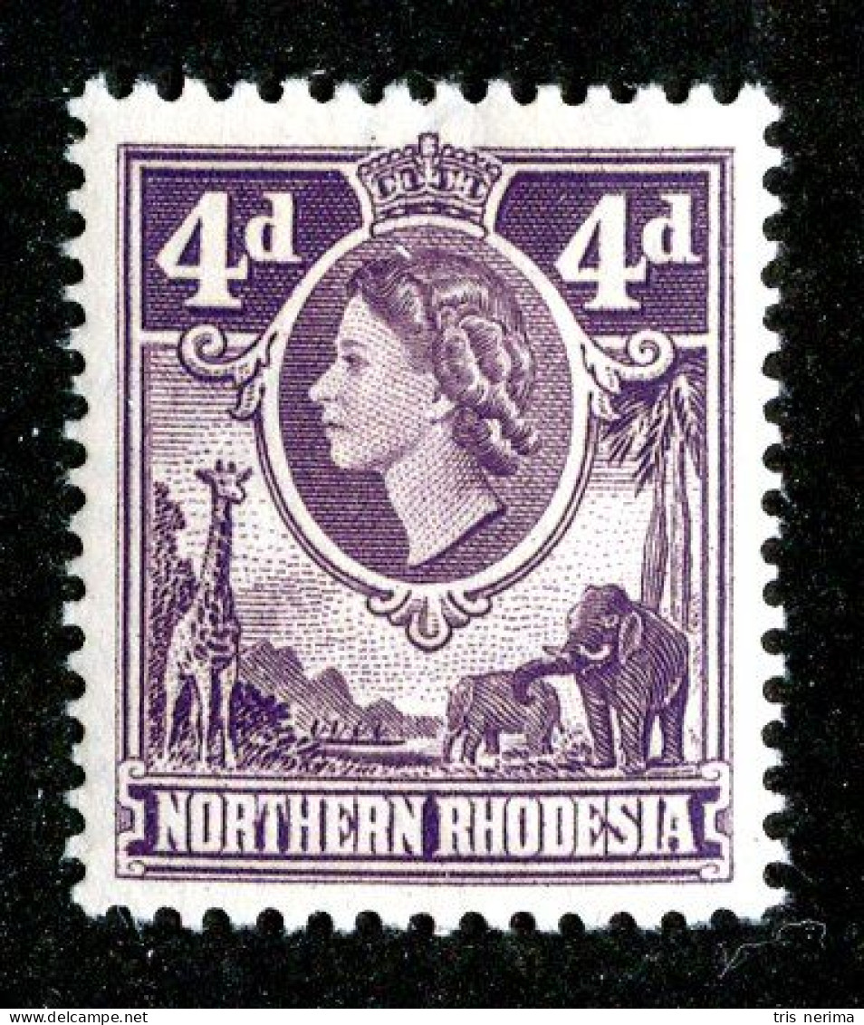 857 BCXX 1953 Northern Rhodesia Scott #66 MLH* (offers Welcome) - Rhodésie Du Nord (...-1963)