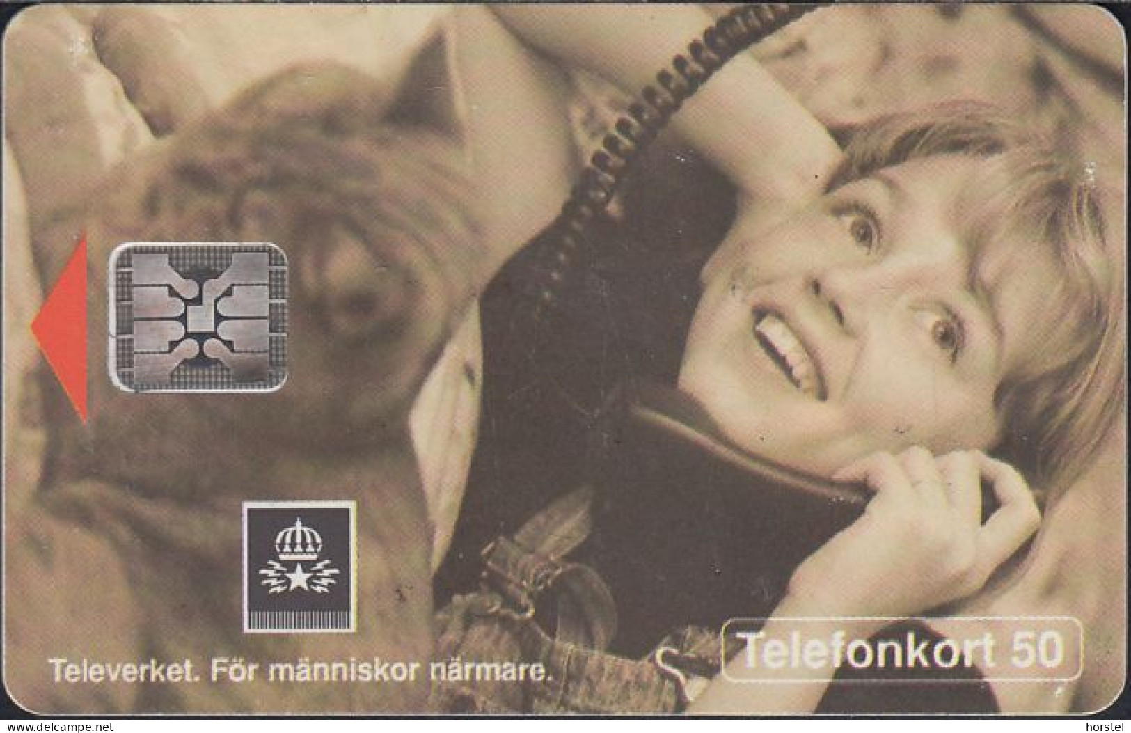 Schweden Chip 022 (60102/031) Girl On The Telephone - Cat - SC4 - 50 Units - 44352 - Suède